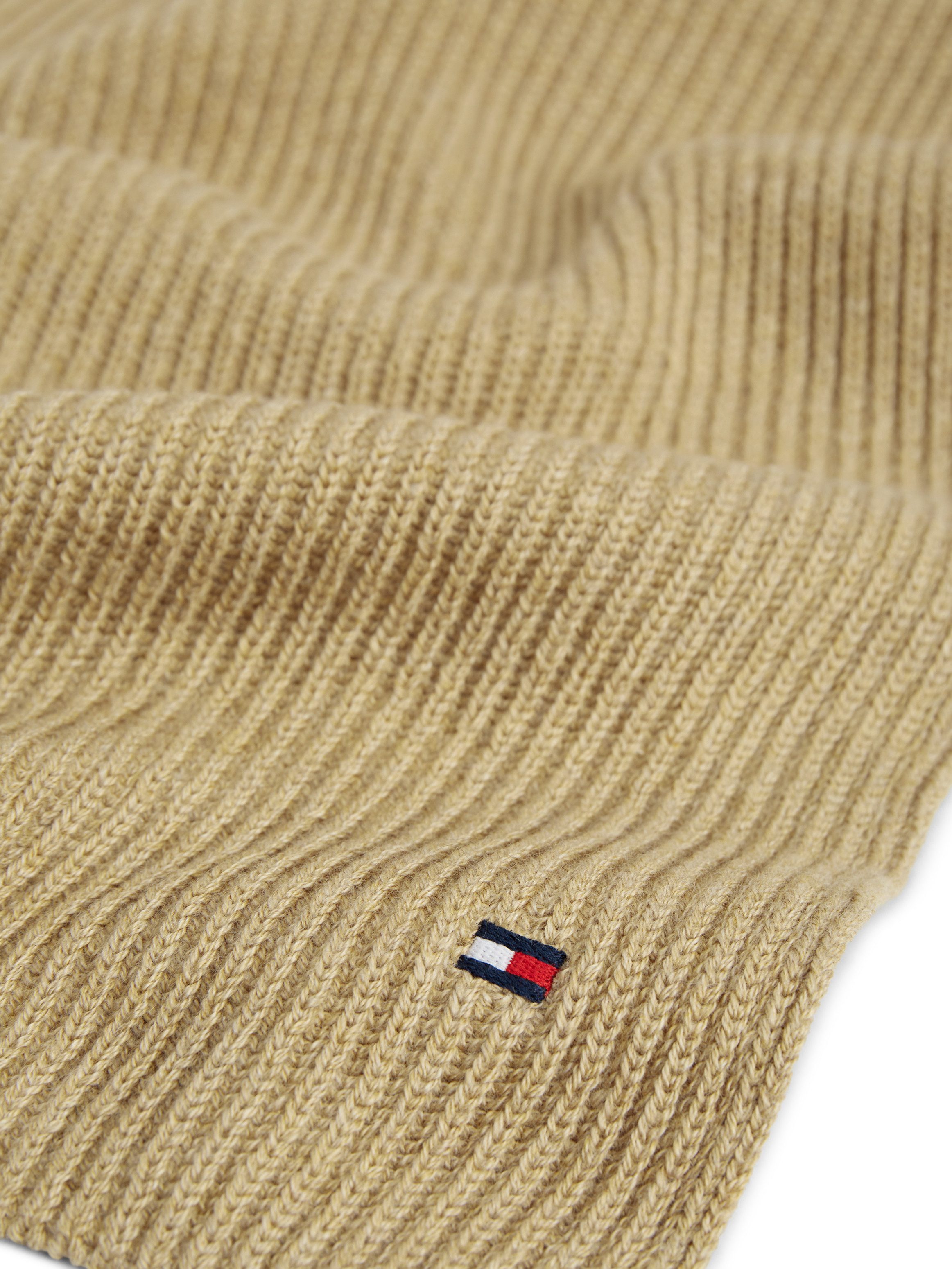 Tommy Hilfiger Strickschal TH FLAG PIMA COTTON CASH SCARF, mit Logostickerei, mit Kaschmiranteil Unisex – Bild 3 von 3