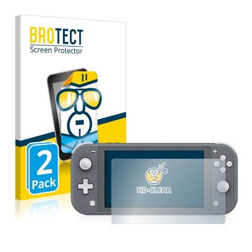 BROTECT Schutzfolie für Nintendo Switch Lite, Displayschutzfolie, 2 Stück, Folie klar