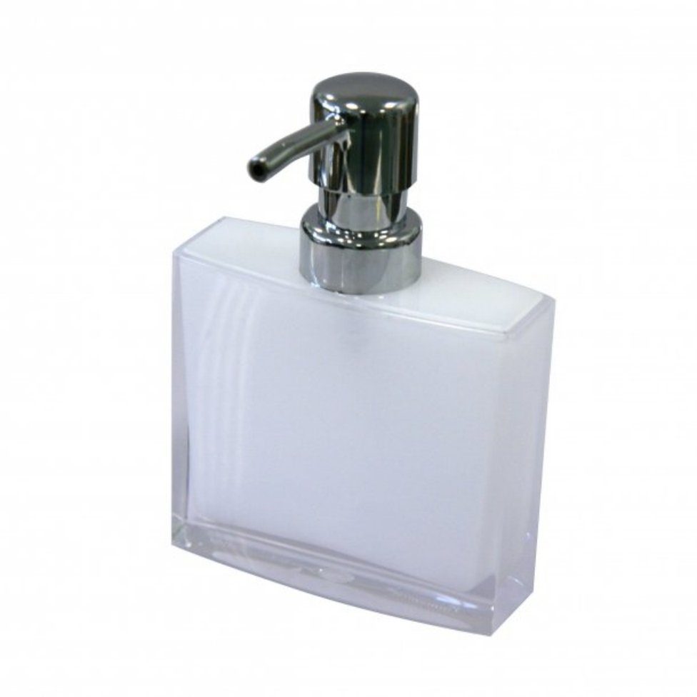 axentia Seifenspender Seifenspender Priamos, Acryl, weiß 282322, (1-tlg) günstig online kaufen