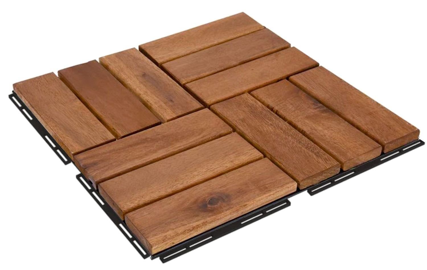 BURI Holzfliesen 1m² Holzfliesen Terrassenfliesen Holz günstig online kaufen