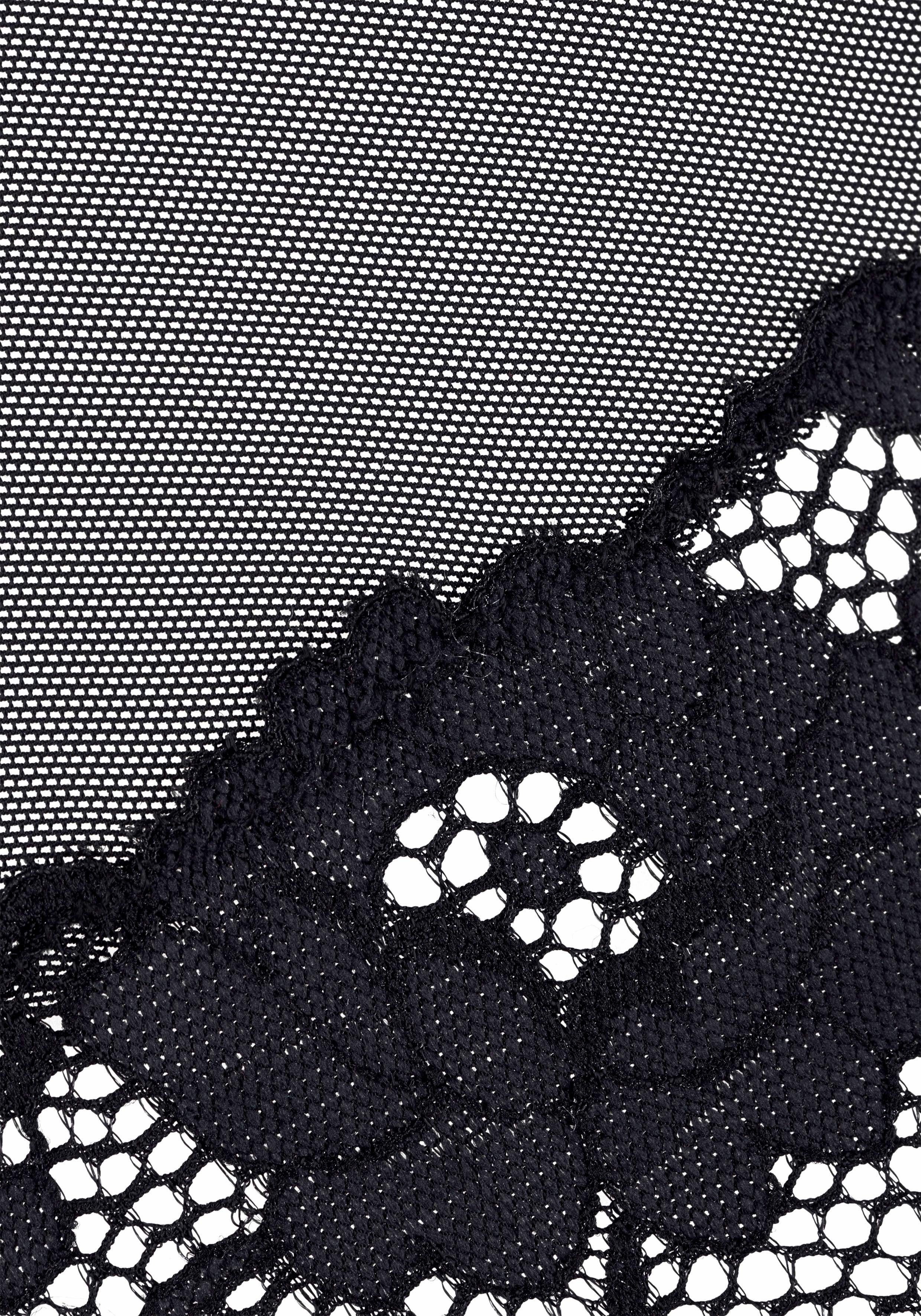 JETTE Body aus floraler Spitze mit Push-up-Effekt, sexy Dessous, Reizwäsche