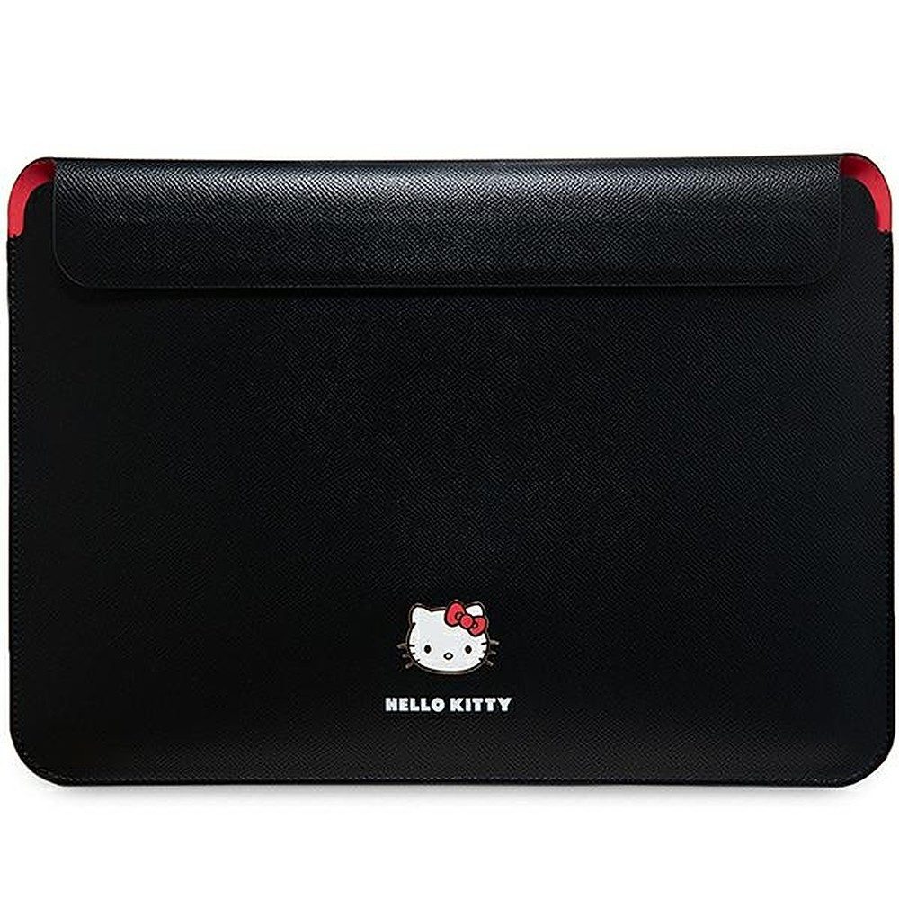 Hello Kitty Laptoptasche Notebooktasche Schutzhülle Laptophülle (Spar-Set, 1-tlg., 36 x 25 x 3 cm leicht), Metall-Logo, Kunstleder, für 14-Zoll-Notebooks