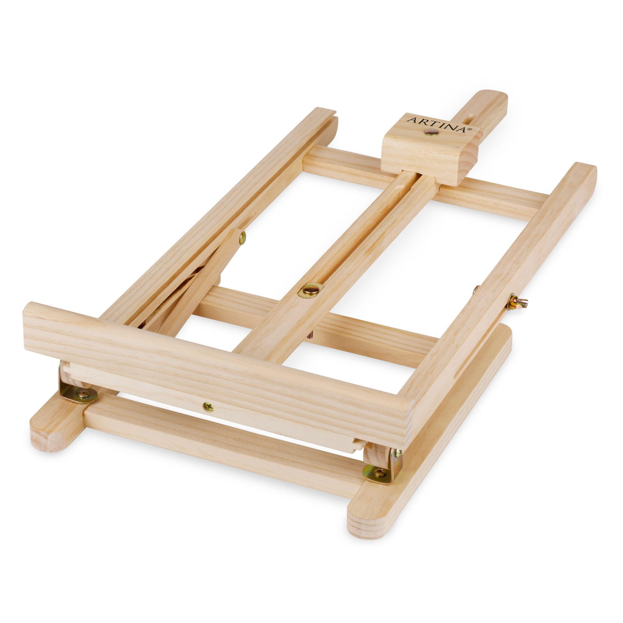 Artina Malpalette 25tlg Premium Malset mit Tischstaffelei Lisbon, 25tlg., 8x12ml Acrylfarben Set, 5x Keilrahmen, Pinsel Malkoffer