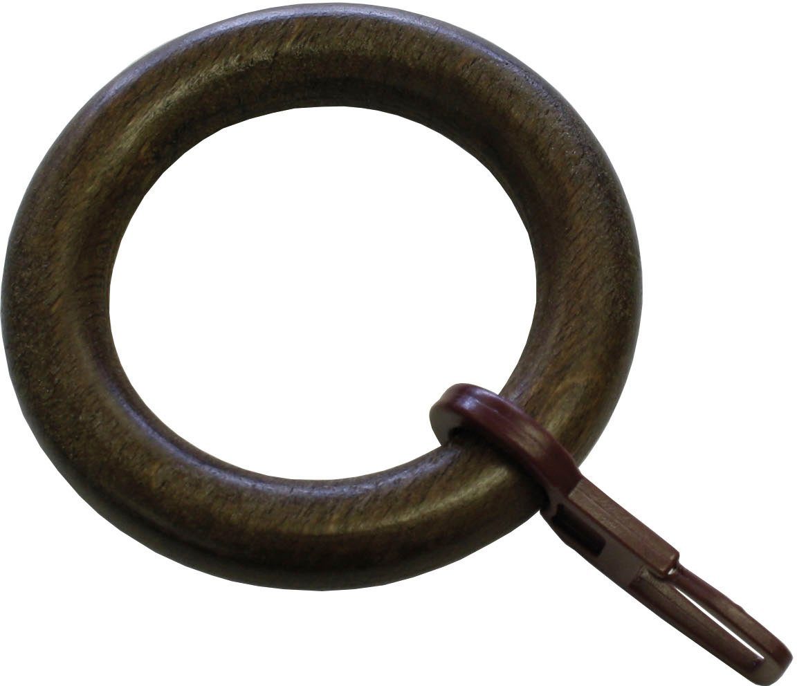 GARDINIA Gardinenring Lugano Holz, (10-St), Serie günstig online kaufen