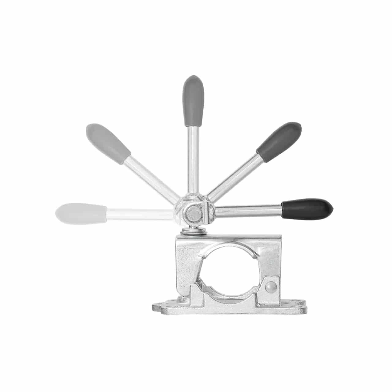 ProPlus Anhänger-Stützrad Guss-Klemmhalterung mit Klappknebel (1 St), für Stützräder und Schiebestützen mit einem Durchmesser von Ø 48mm