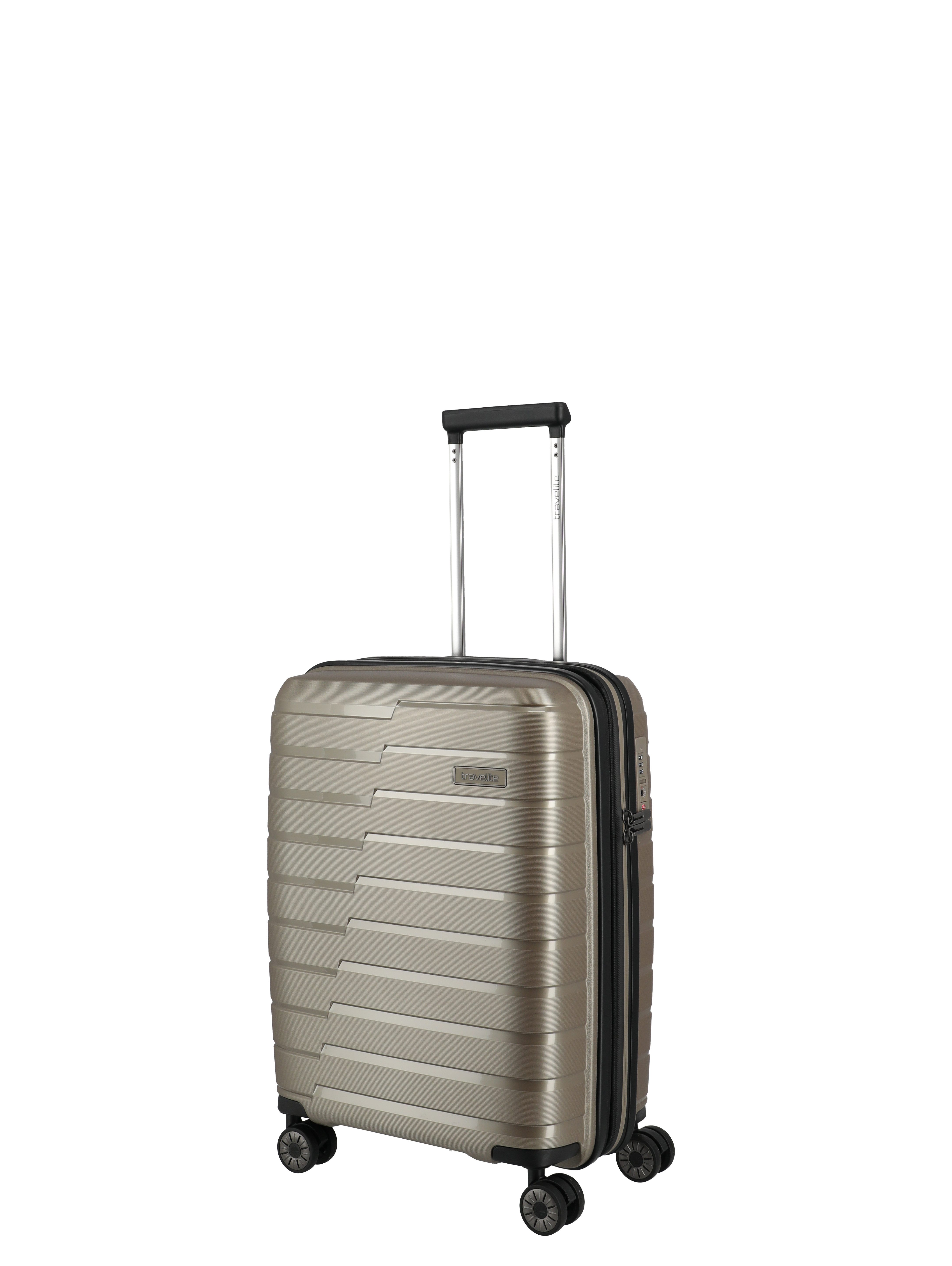 travelite Trolley AIR BASE Reisekoffer Hartschale, 4 Rollen, widerstandsfähiges Material und cleverer Innenaufteilung