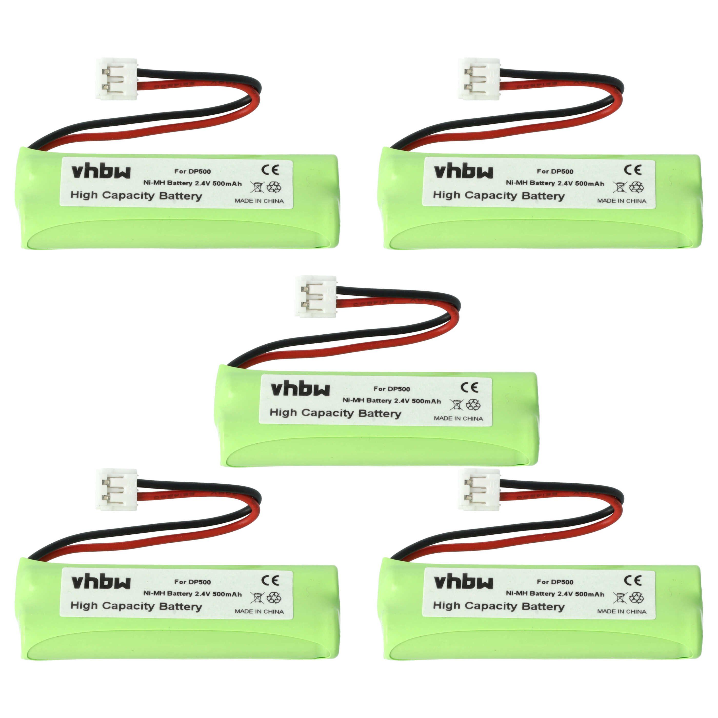 vhbw kompatibel mit Medion MD83244, MD83274, MD83430, MD83173, MD83282, Akku NiMH 500 mAh (2,4 V)