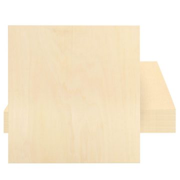 Belle Vous Streudeko 3mm Sperrholzplatten - 20er Pack, 30x30cm, 3mm Plywood Sheets - 20 Pack, 30x30cm