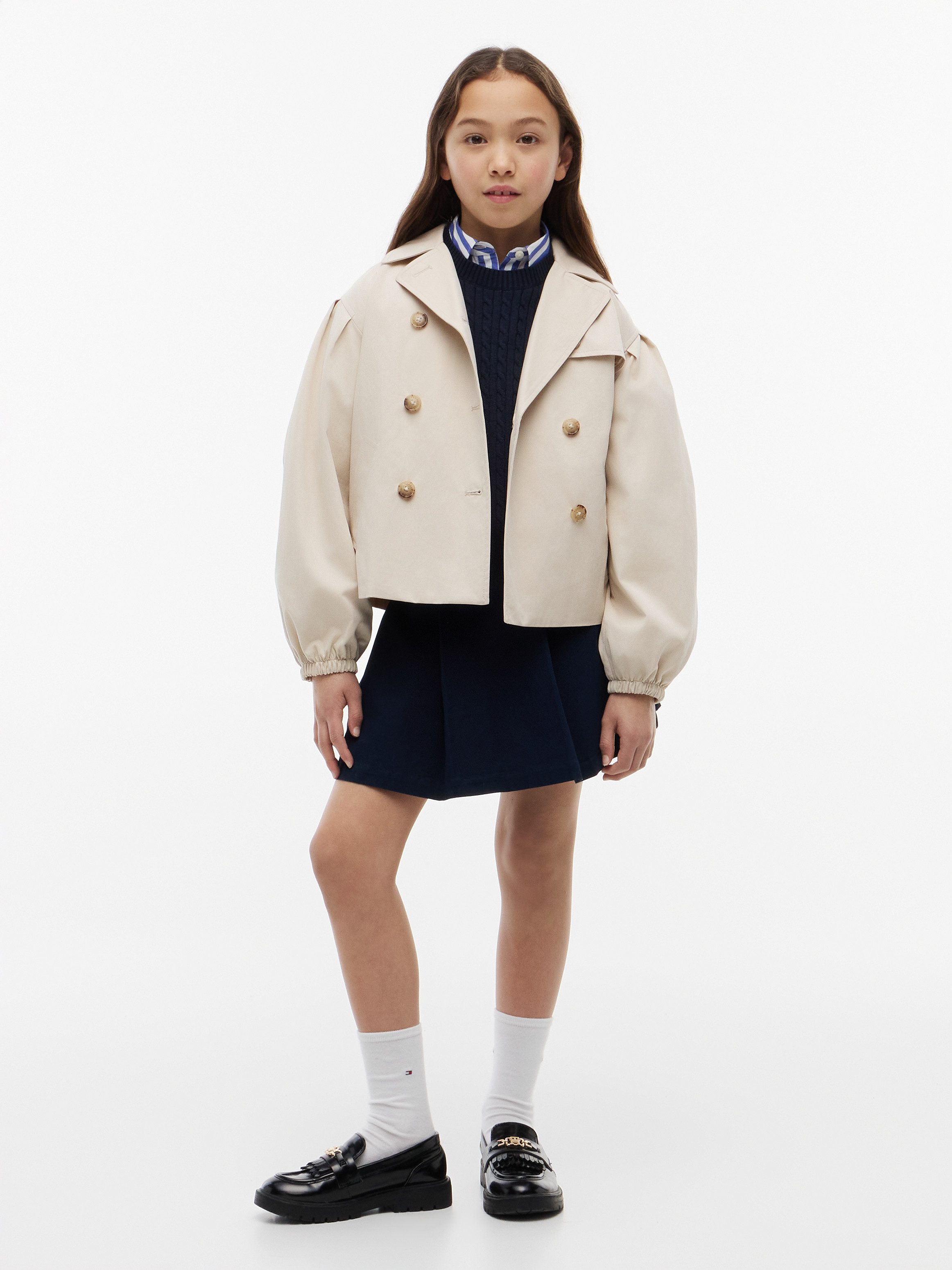 Tommy Hilfiger Kurzjacke 2-Reihig, Baumwoll-Mix, Kinder bis 16 Jahre – Bild 5 von 5