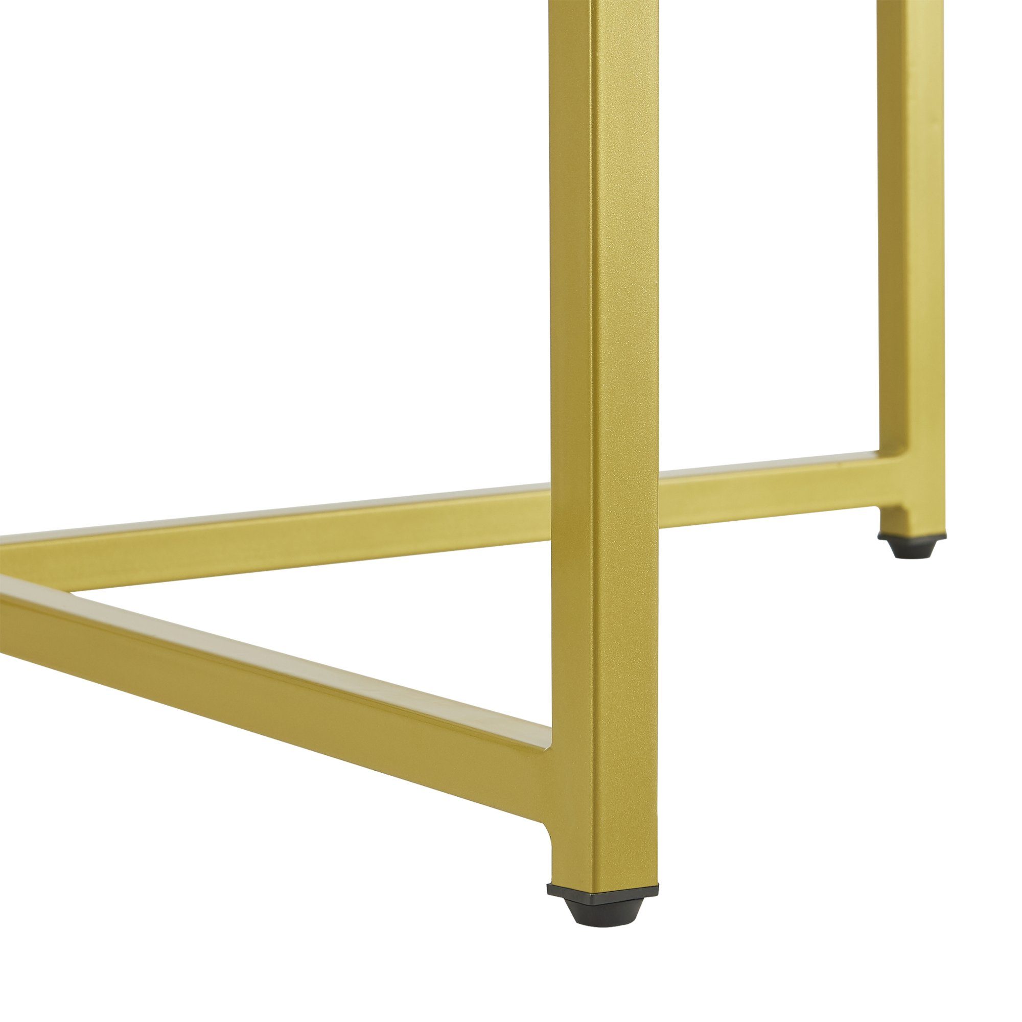 Sideboard Uppvidinge 45x80cm, | Couchtisch, weiß en.casa Gold Marmor-Optik Marmor/Weiß-Gold