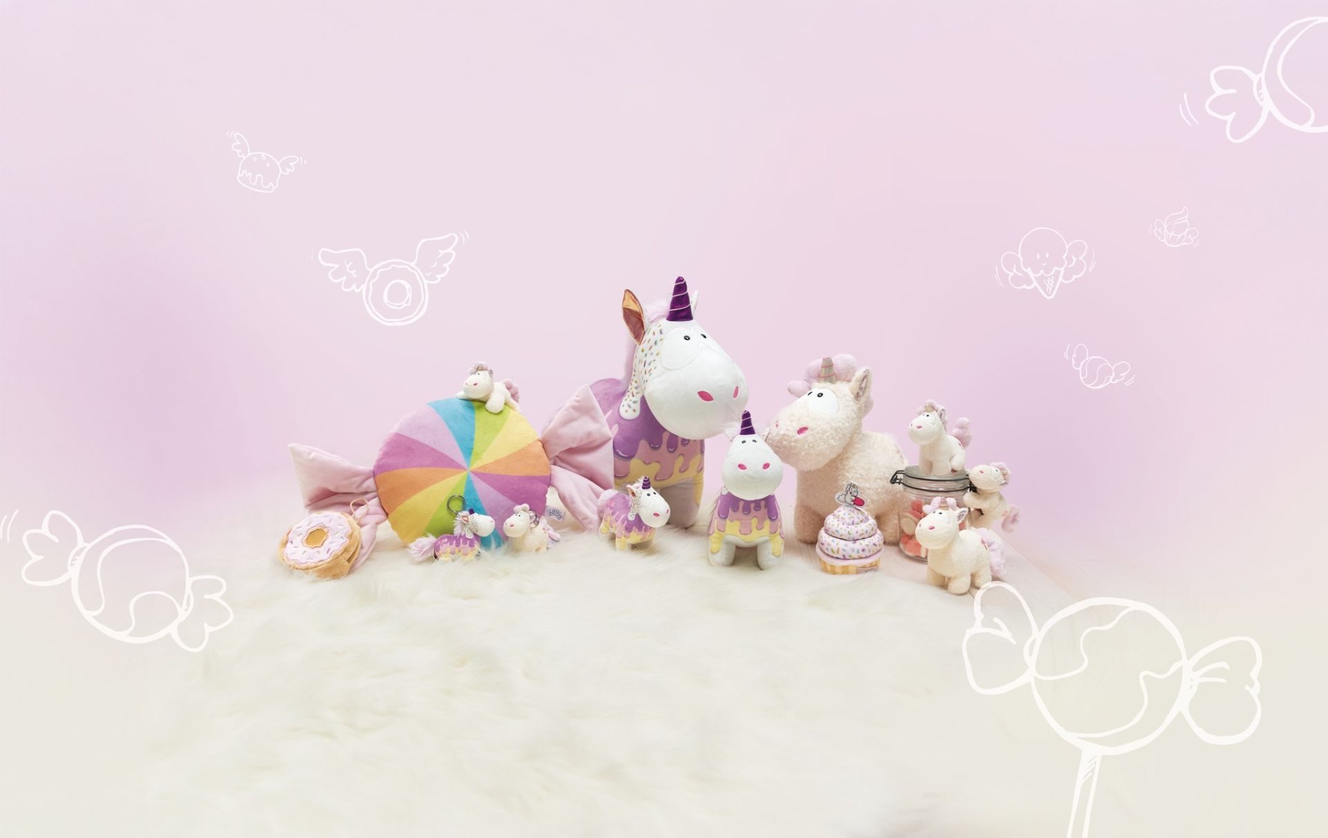 Nici Magnet Nici Magnet Einhorn Creamy Pink 12 cm