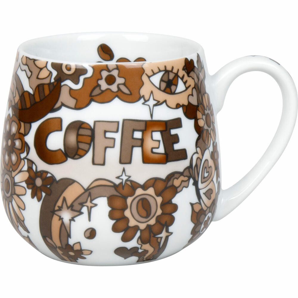 Könitz Becher Kuschelbecher Power of Coffee by Michaela Koch, Porzellan