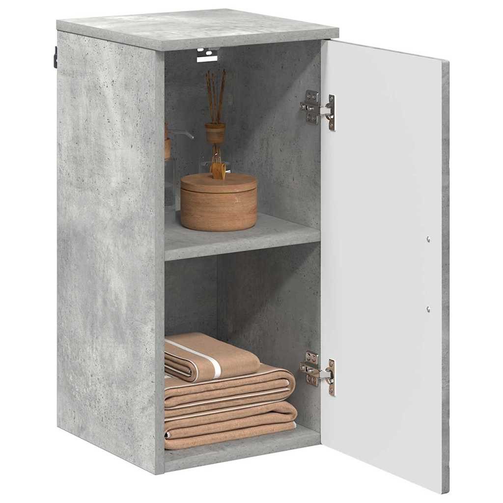 vidaXL Badezimmerspiegelschrank Badezimmer Schrank Betongrau 30 günstig online kaufen