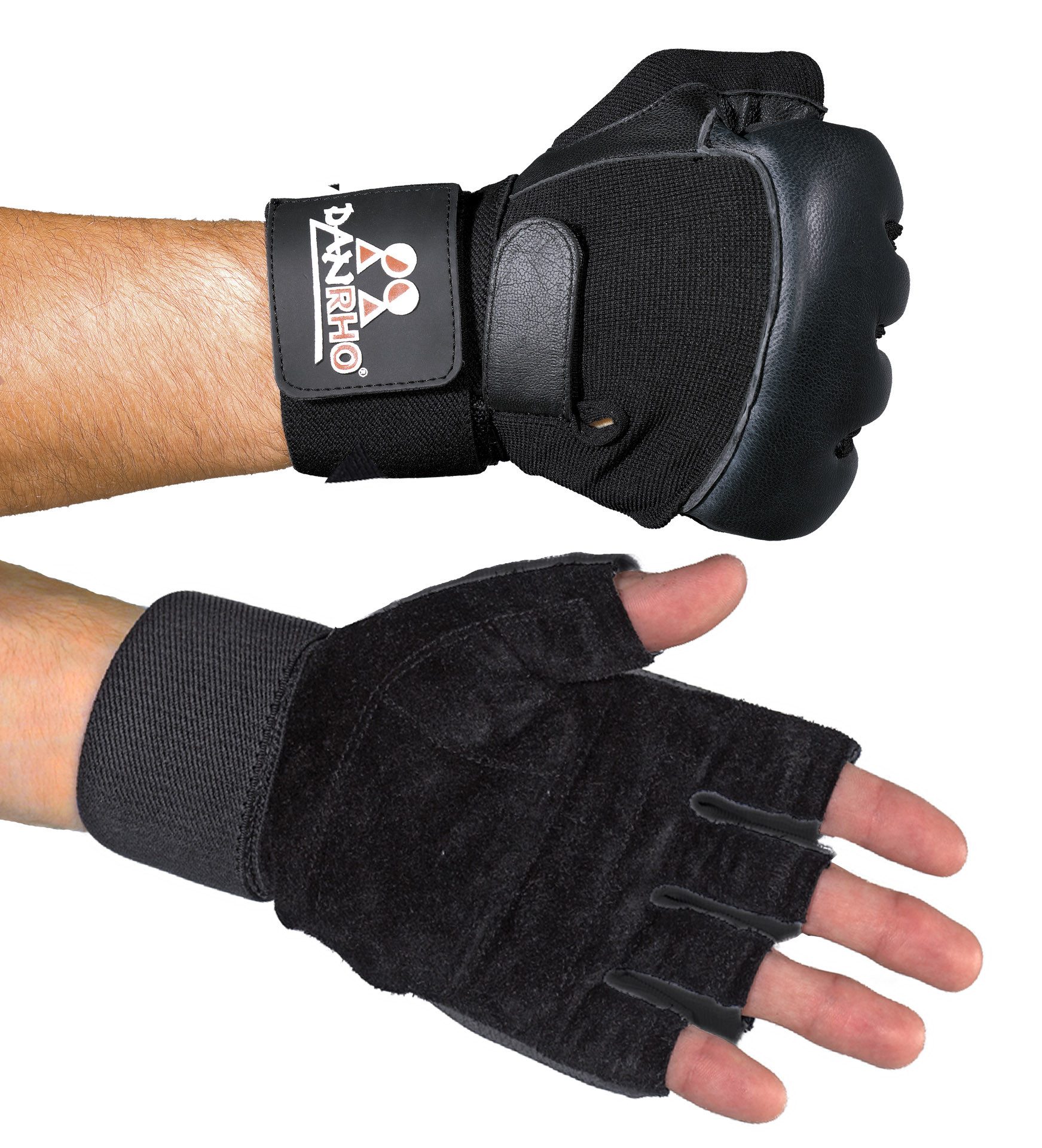 Danrho Boxhandschuhe Sandsackhandschuhe Boxsackhandschuhe MMA Handschuhe Handschutz Boxsack (Paar, Trainingshandschuhe), 1 cm dicke Polsterung, MMA Crossover Boxen Fitness