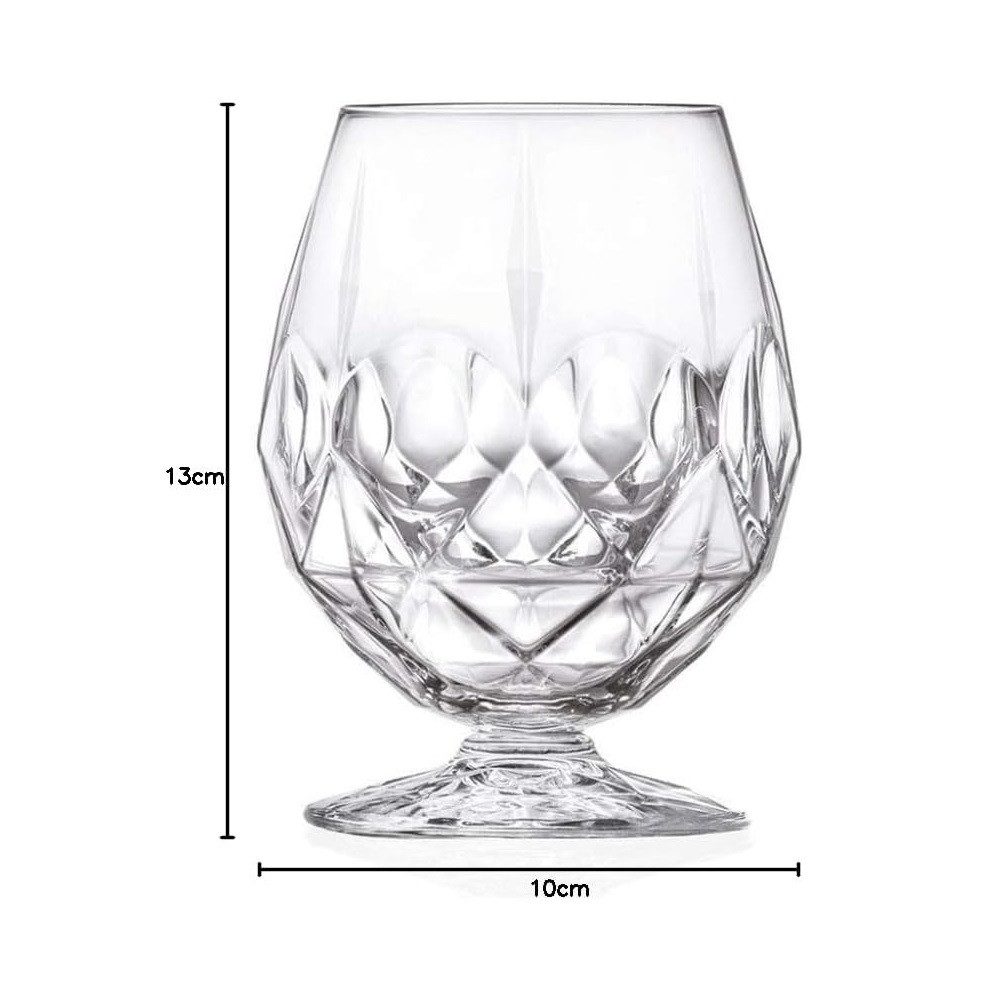 RCR Cocktailglas RCR Alkemist Cognacglas/Cocktailglas 530 ml 6er Set, Kristallglas
