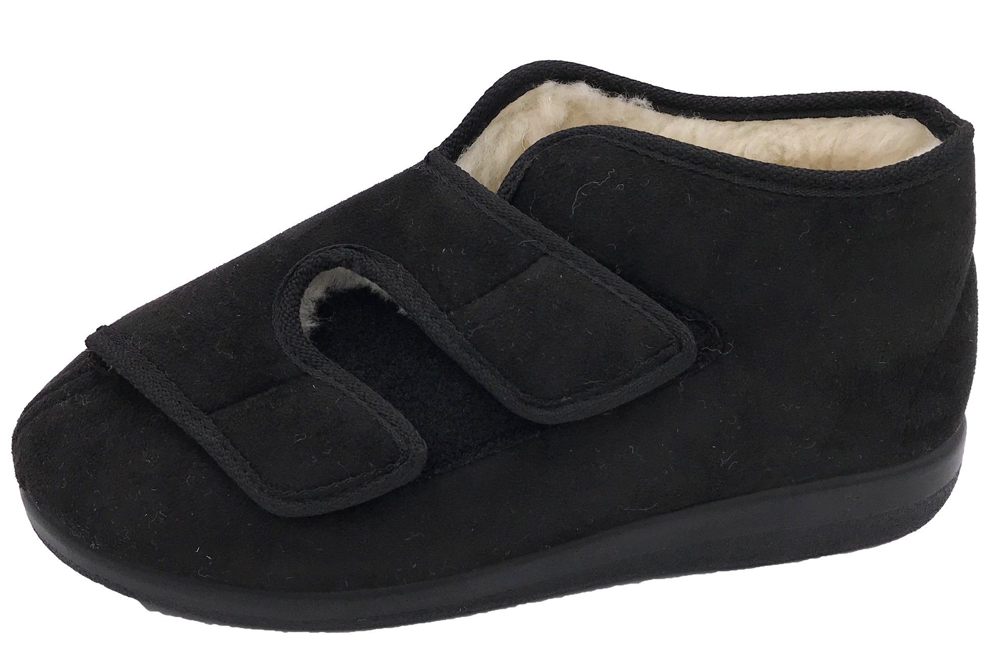 PADERO OrtoMed gefütterter Klettverschluss Hausschuh gefüttert