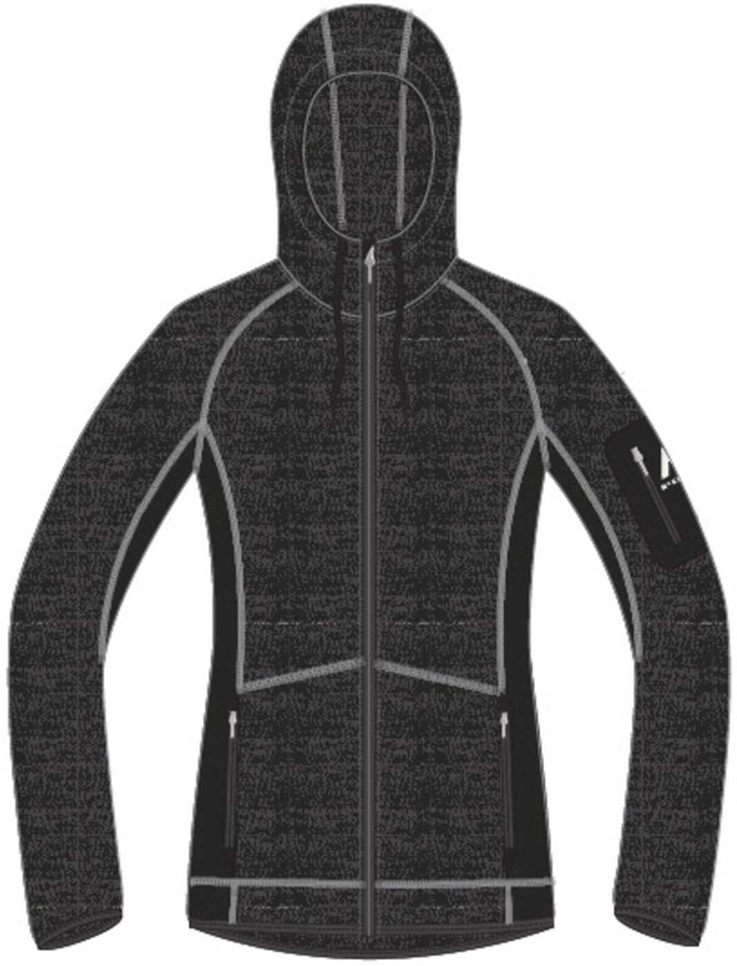 McKINLEY Strickjacke Da.-Unterjacke Skeena HD W MELANGE/BLACK NIGHT