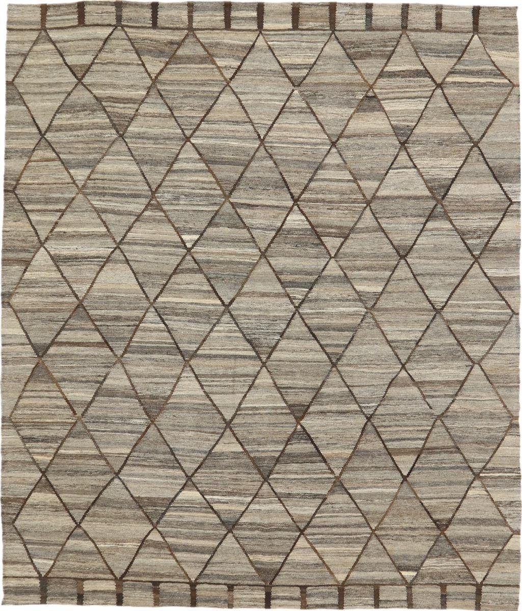 Orientteppich Kelim Moderner Nain 3 mm Design 260x300 Berber Handgewebter Trading, Höhe: rechteckig, Orientteppich