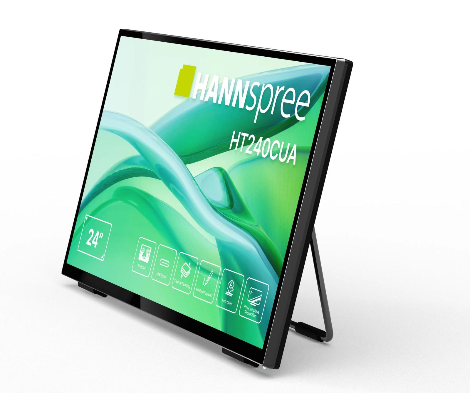 Hannspree 60.4cm (23,8) HT240CUA 16:9 M-TOUCH HDMI+DP+USBC TFT-Monitor (1920 x 1080 px, Full HD, 6 ms Reaktionszeit, 100 Hz, VA, Touchscreen, Lautsprecher)