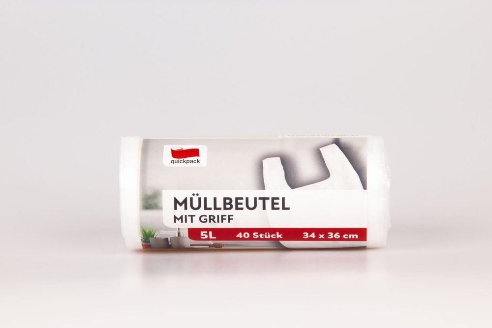 QuickPack Müllbeutel quickpack Müllbeutel 5,0 l weiß, 40 St.