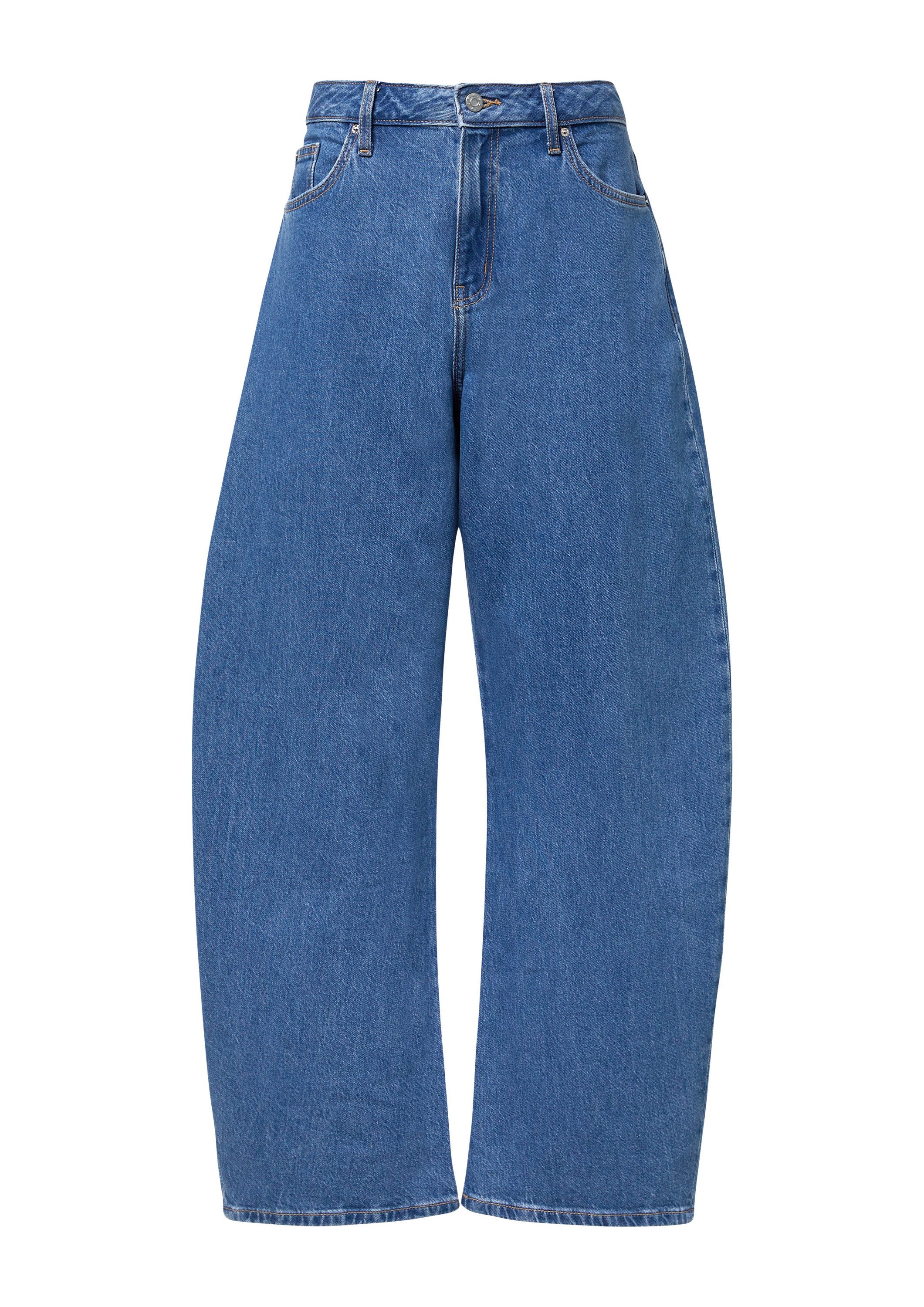 s.Oliver Weite Jeans Jeans-Hose Horseshoe Jeans / Relaxed Fit / High Rise / Barrel Leg