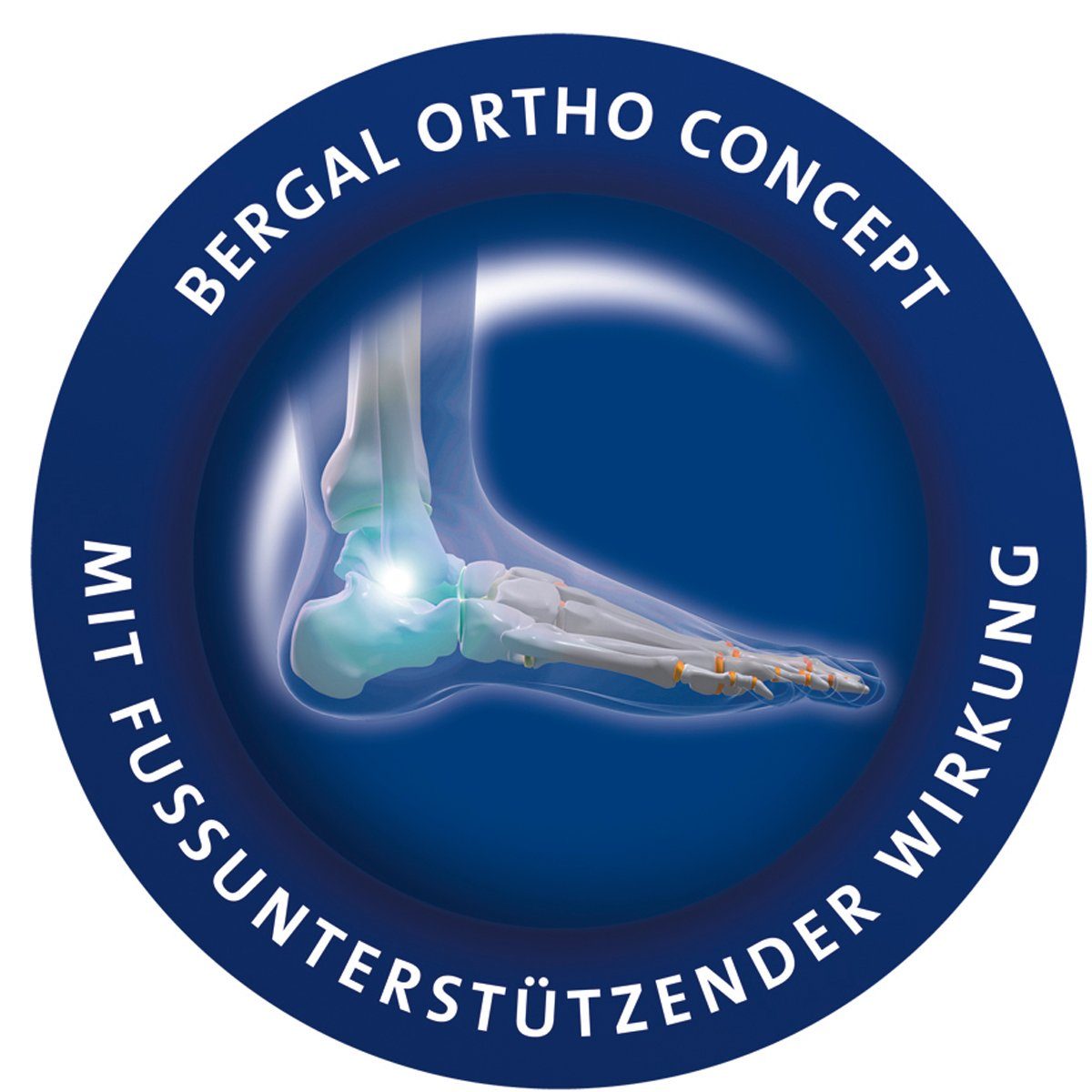 Bergal Fußbetteinlage Ortho Comfort - Orthopädisches Fußbett mit echtem Leder