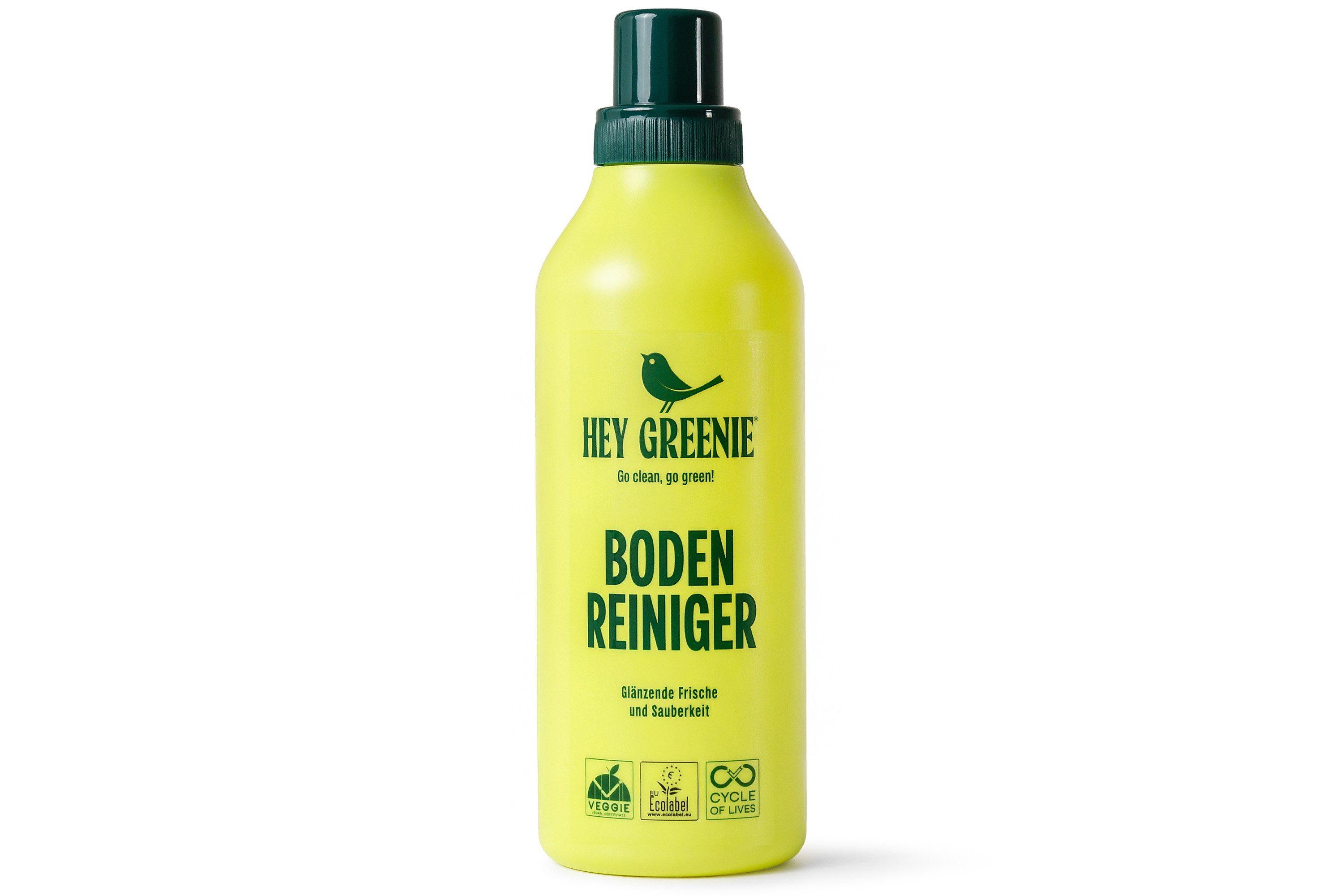 KONSIMO® Reinigungs-Set HEY GREENIE Bio-Reinigungsmittel-Set, vegane Formel, Made in Germany, (3-St., Bodenreiniger/Glasreiniger/Universalreiniger), ökologische, vegane Formel, inspiriert vom Duft luxuriöser Parfums