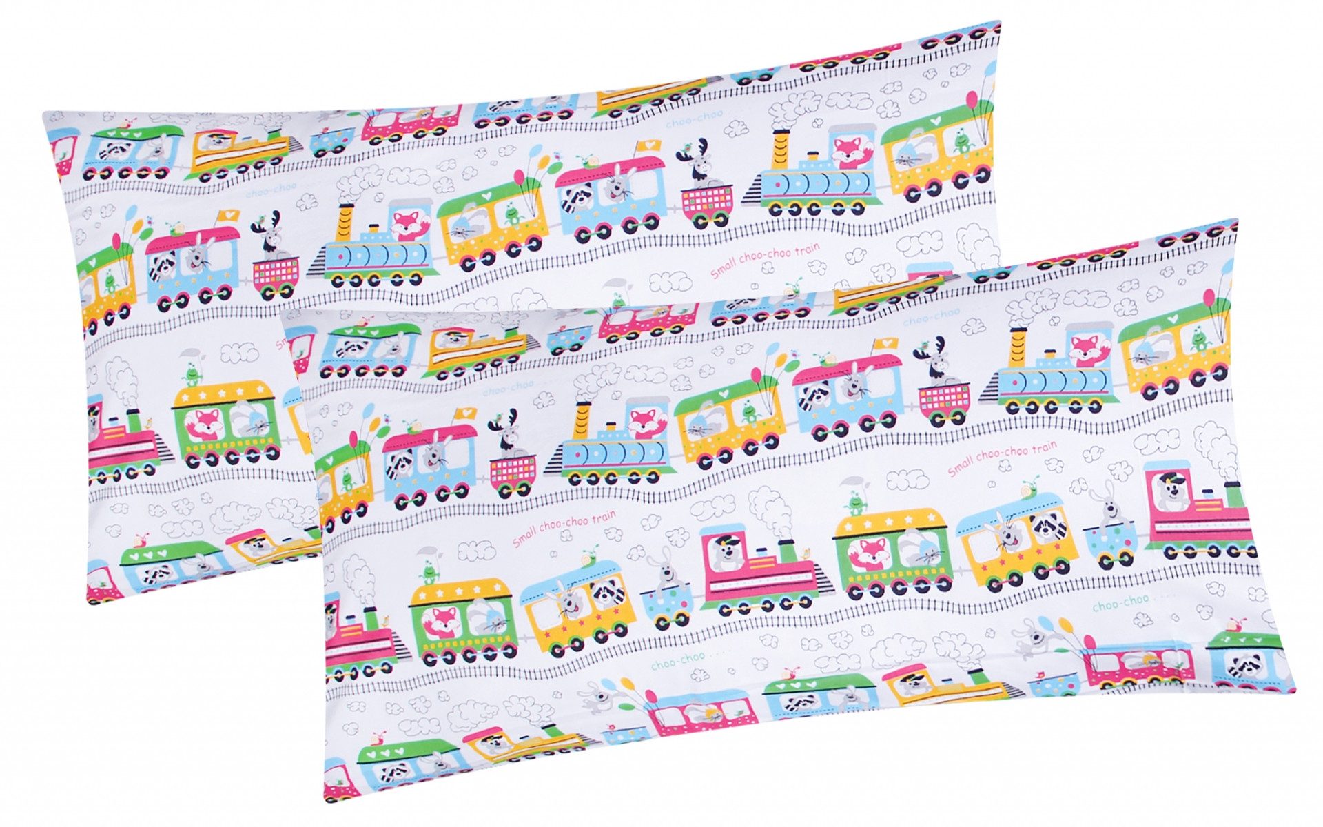 Heubergshop Kissenbezug, (2 Stück), 2er Set 40x80cm Lokomotive Zug Kinder K günstig online kaufen