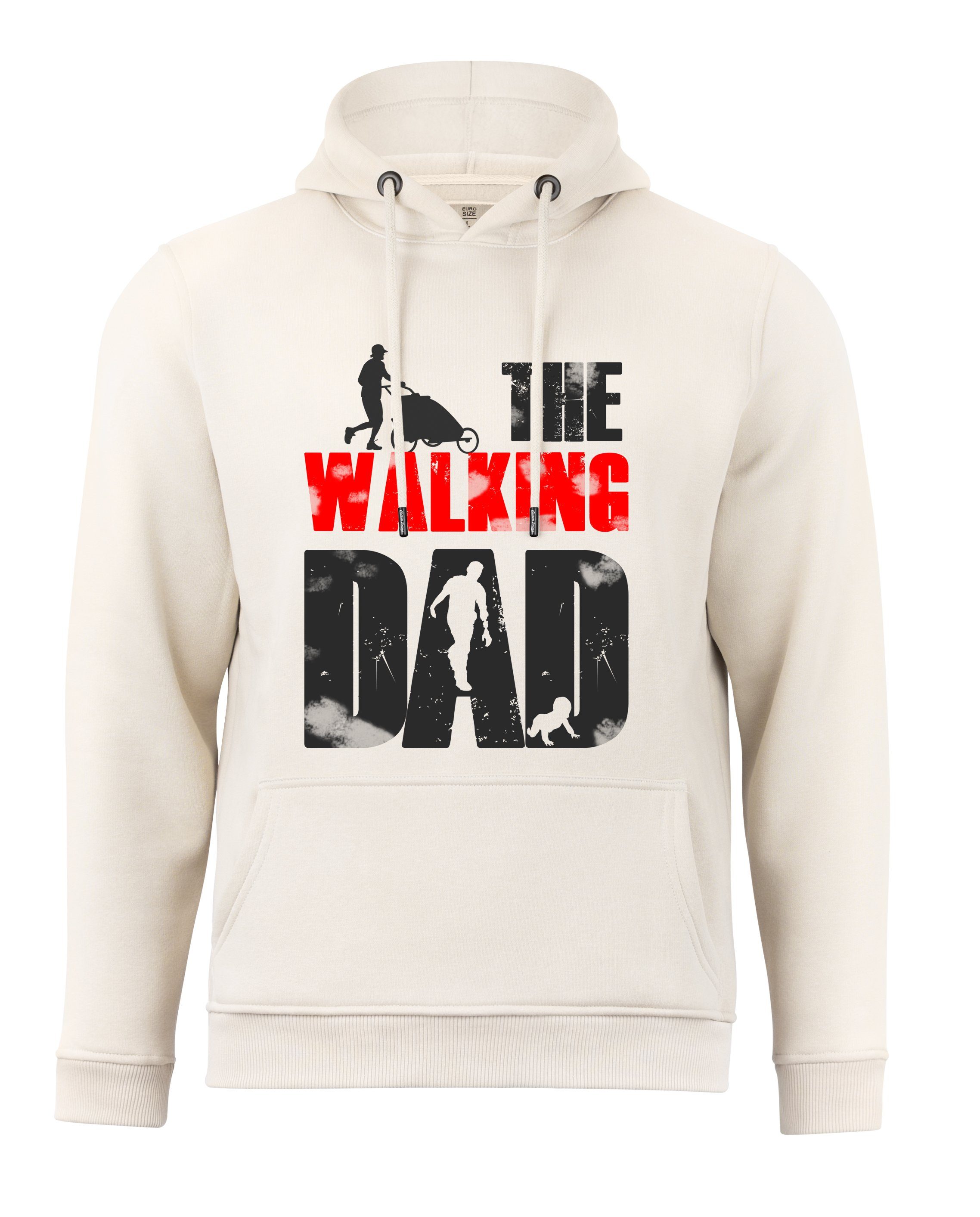 Cotton Prime® Hoodie THE Innenfleece sand DAD WALKING mit weichem