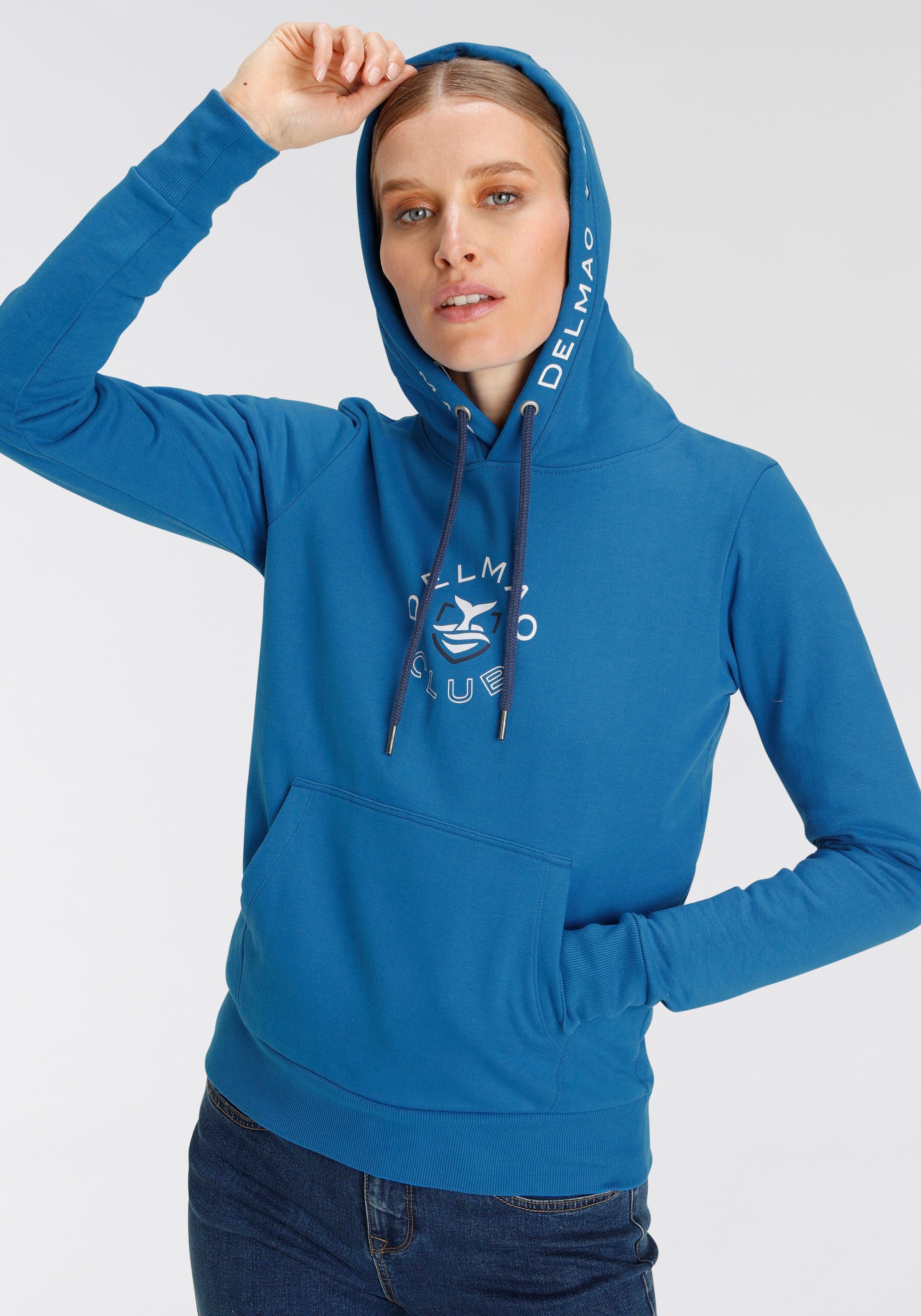 DELMAO Hoodie mit sportivem Logo-Print - NEUE MARKE!