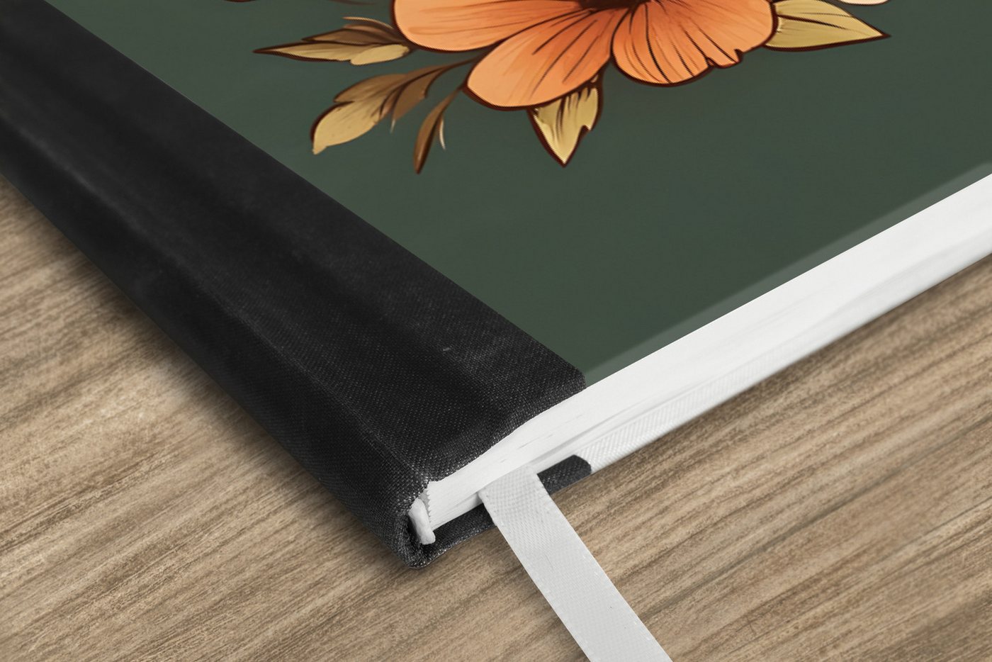 Thumbnail - MuchoWow Notizbuch Tasse - Blumen - Grün - Kaffee, Notebook, Notizblock a5, Tagebuch, Journal Liniert