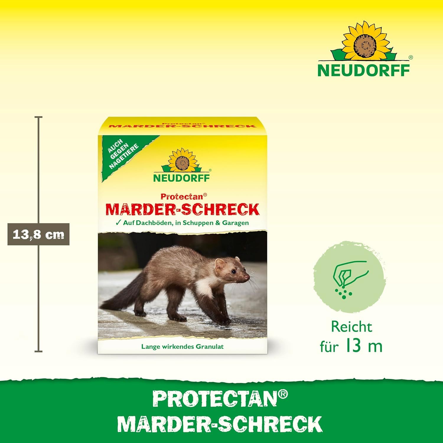 Neudorff Tierfallen-Köder Neudorff Protectan Marder-Schreck 200 g, 200 g, 1 Stück, Natürlicher Duftstoff zur Marderabwehr