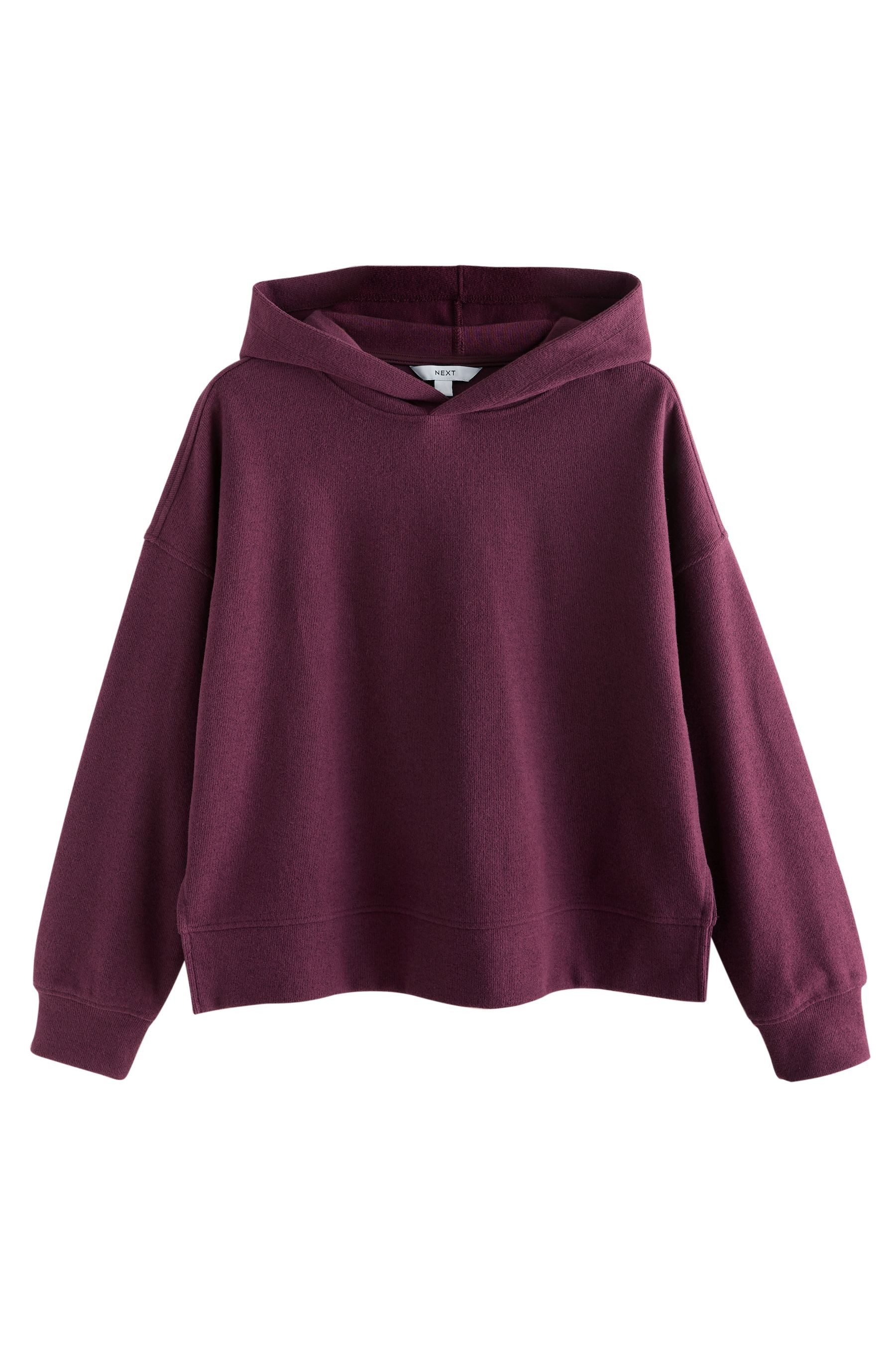 Next Strickpullover Weiches, gemütliches, geripptes Kapuzensweatshirt (1-tl günstig online kaufen