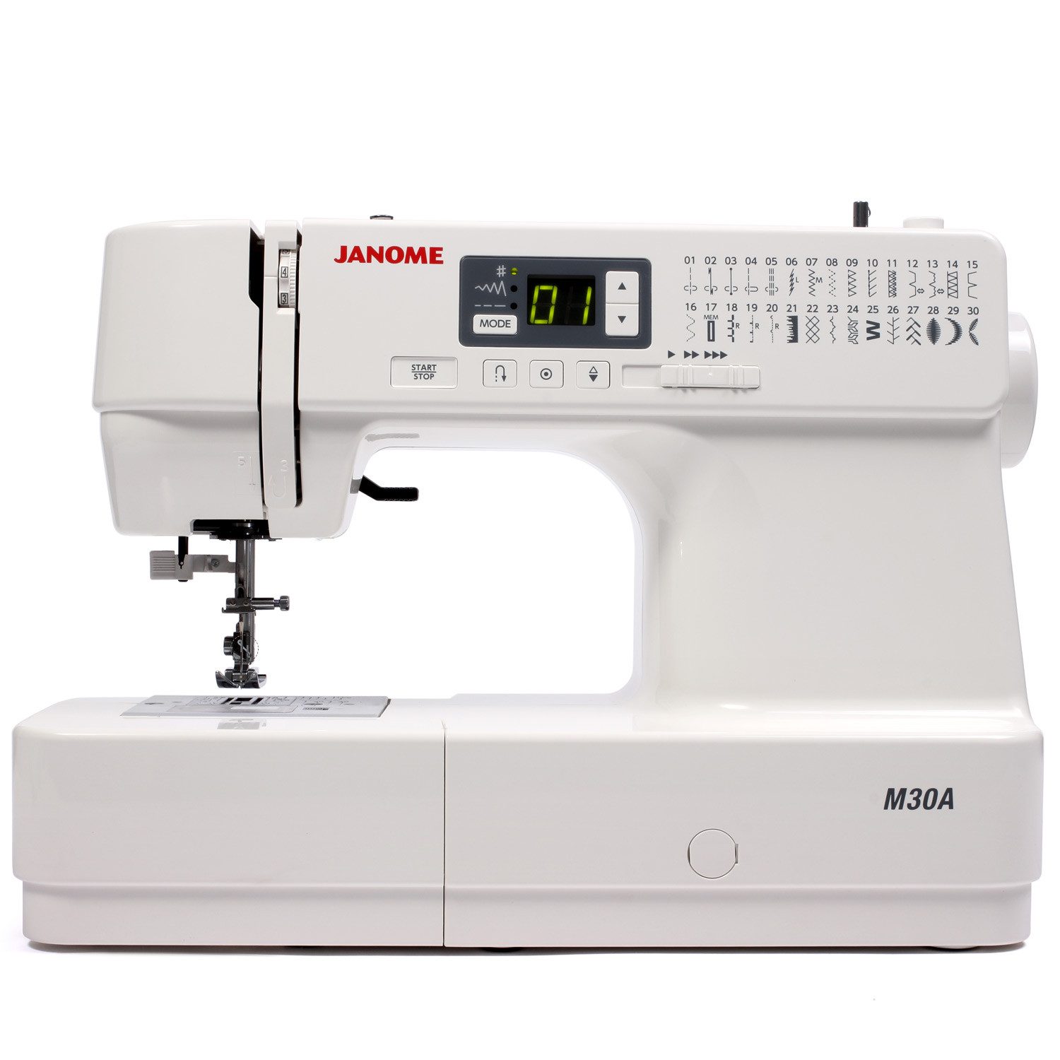 Janome Nähmaschine M30A, 30 Programme