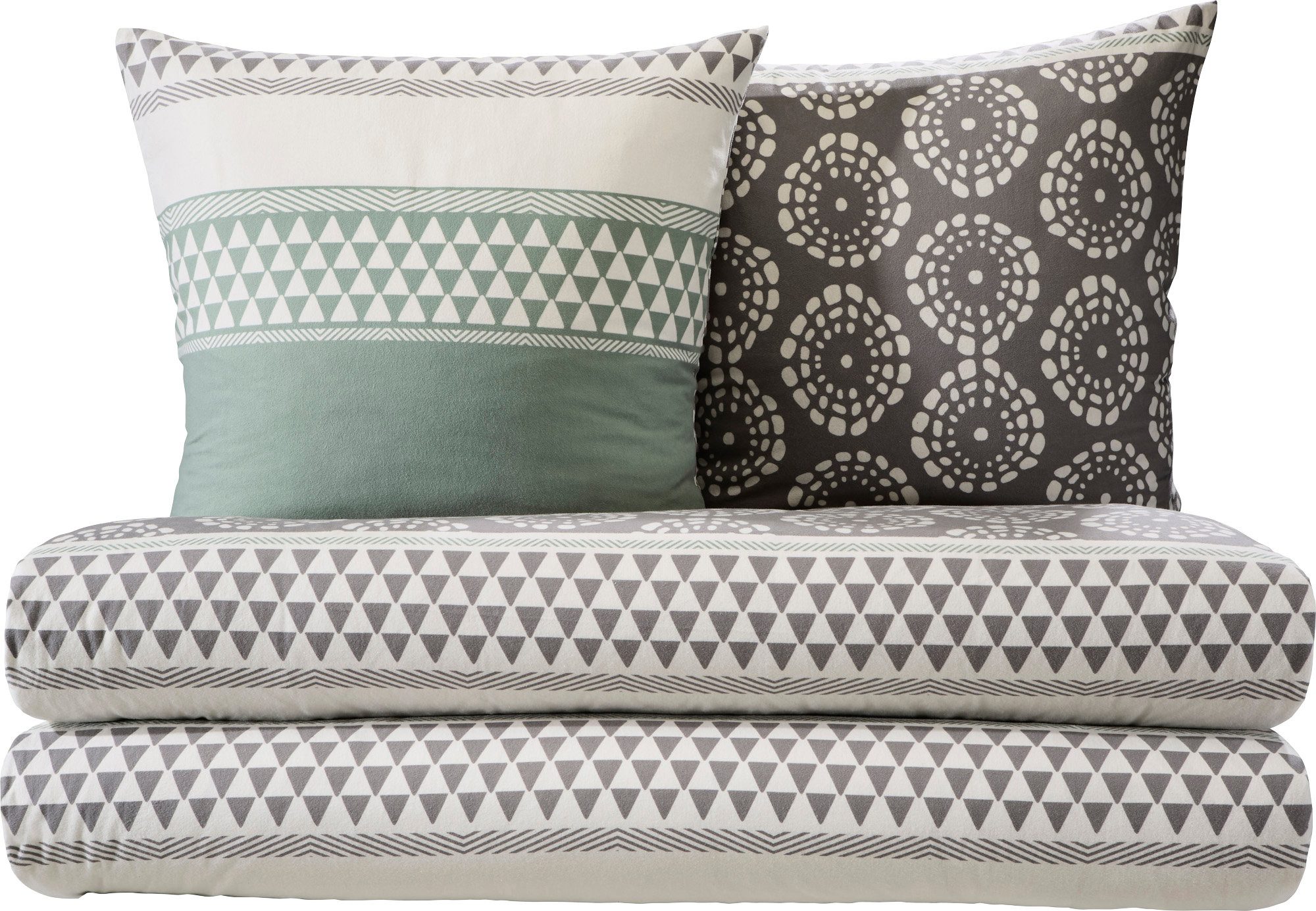 Erwin Müller Bettwäsche Wendebettwäsche Sparpaket 4-teilig, Biber, Streifen günstig online kaufen