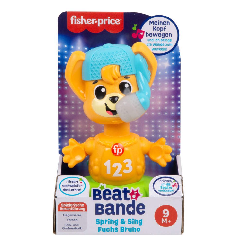 Mattel® Lernspielzeug Fisher-Price Beat Bande Spring & Sing Fuchs Bruno