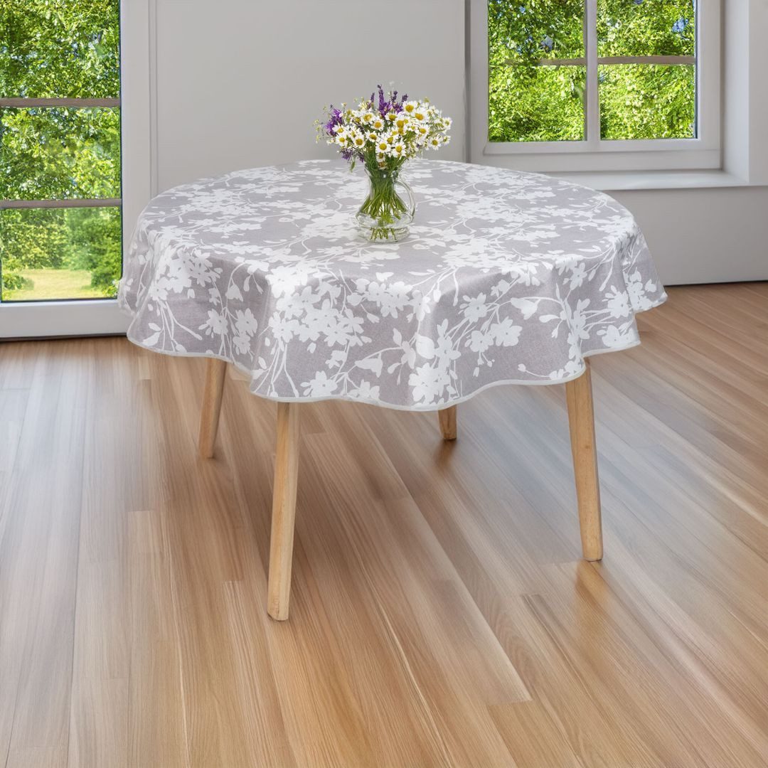 laro Tischdecke laro 140cm runde Wachstuchtischdecke mit Saum-Eingefasst – Bild 4 von 5