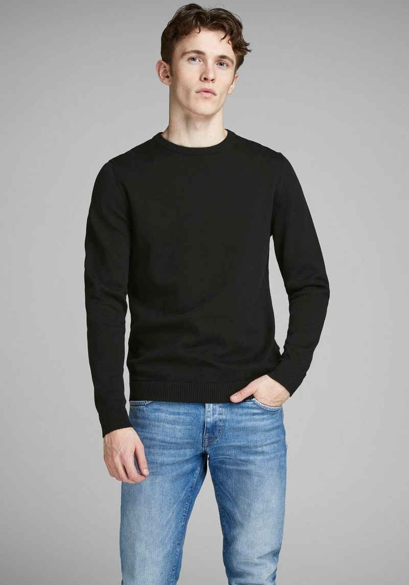 Jack & Jones Rundhalspullover BASIC KNIT CREW NECK