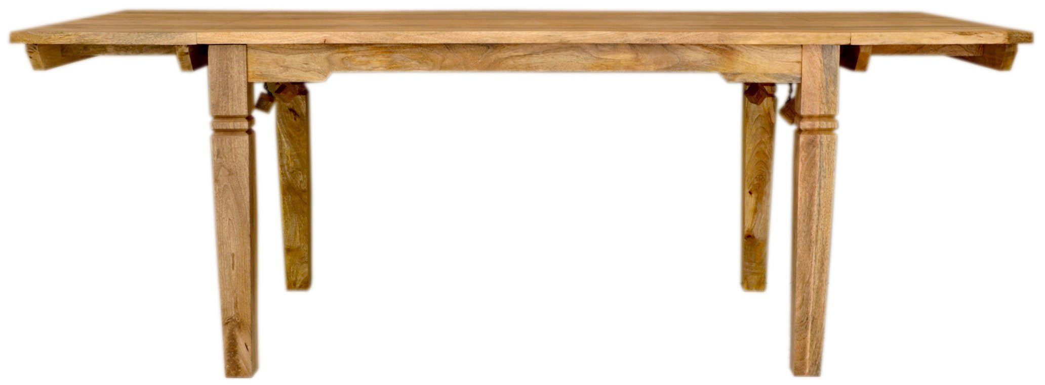 Indischesmoebelhausde Esstisch Ausziehtisch Guru140/220x90 aus Mangoholz