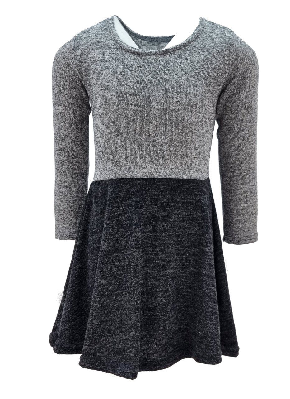 Girls Fashion A-Linien-Kleid Mädchen Kleid Strickkleid K38