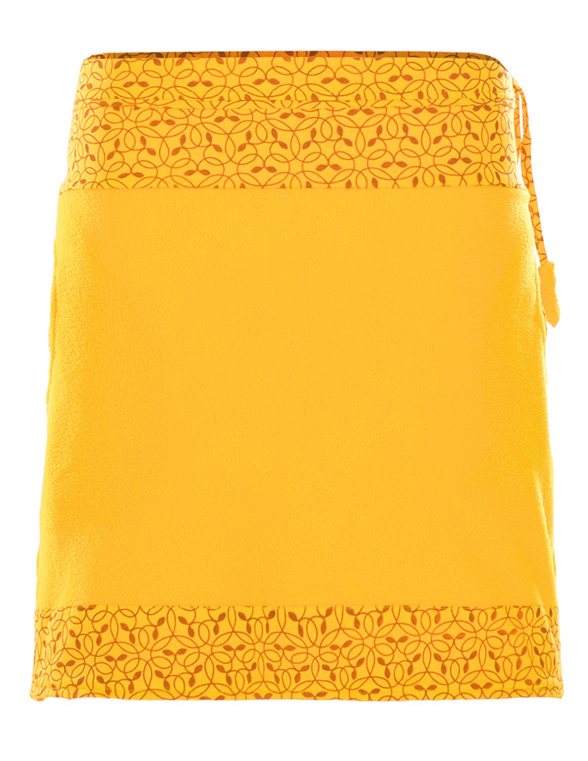 Vishes A-Linien-Rock Fleecerock Damen Bedruckter Bund Taschen A-Linie Warm Kurz Alternative Mode, Boho, Hippie, Ethno, Festival