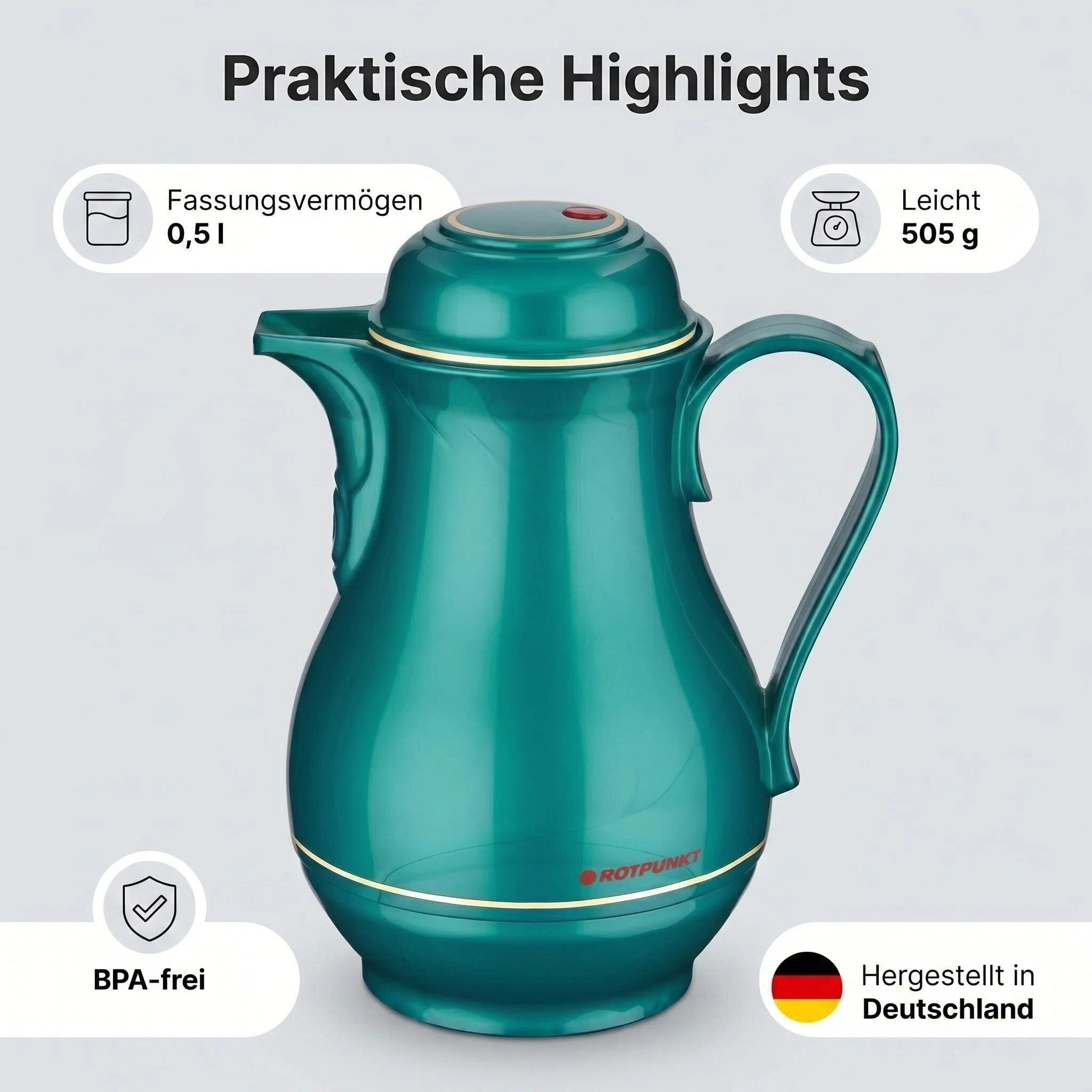 ROTPUNKT Isolierkanne CHRISTA 530, 0.5 l