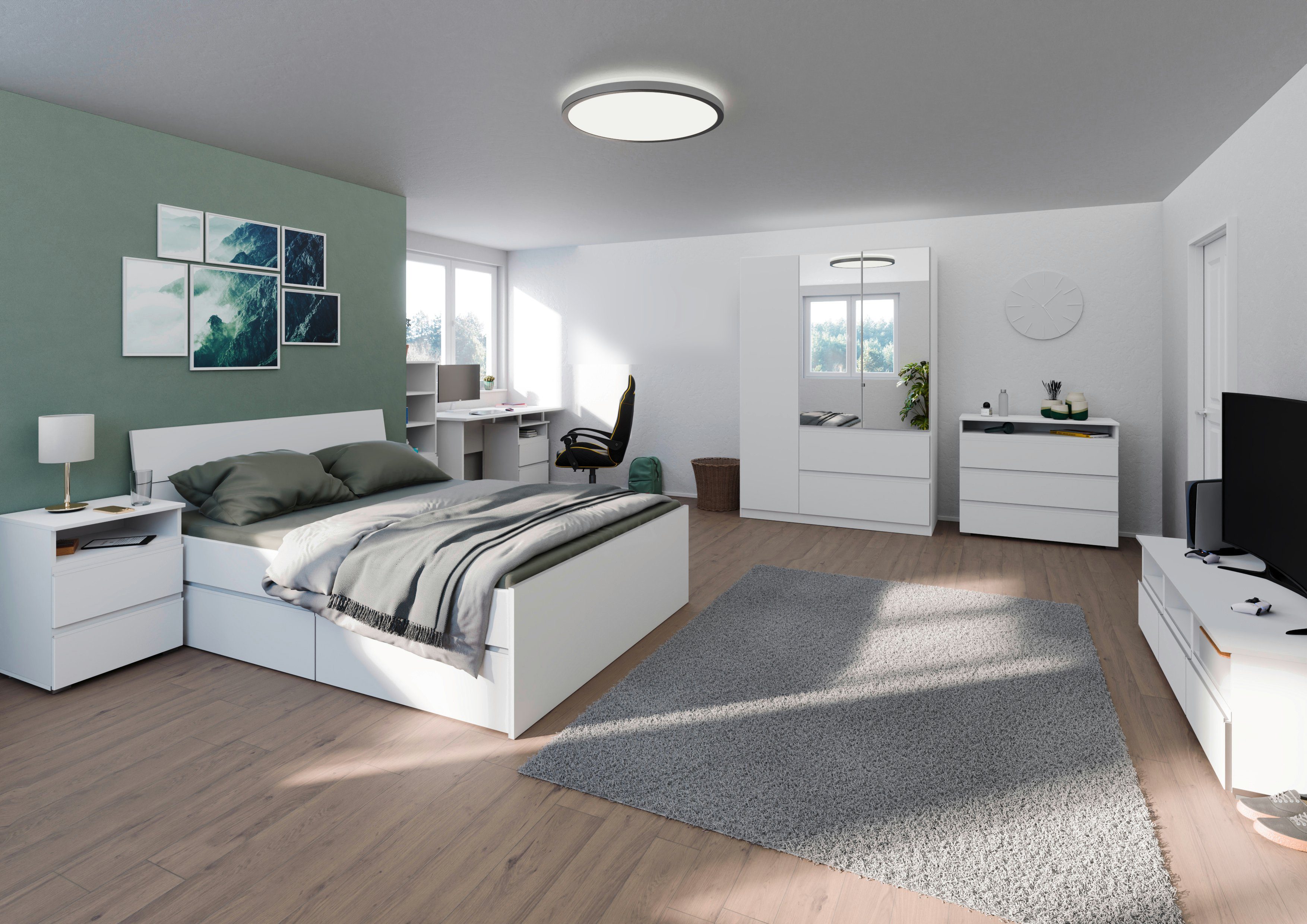 möbel-direkt.de Jugendzimmer-Set Joel, (Komplett Set, 7-tlg., günstig online kaufen