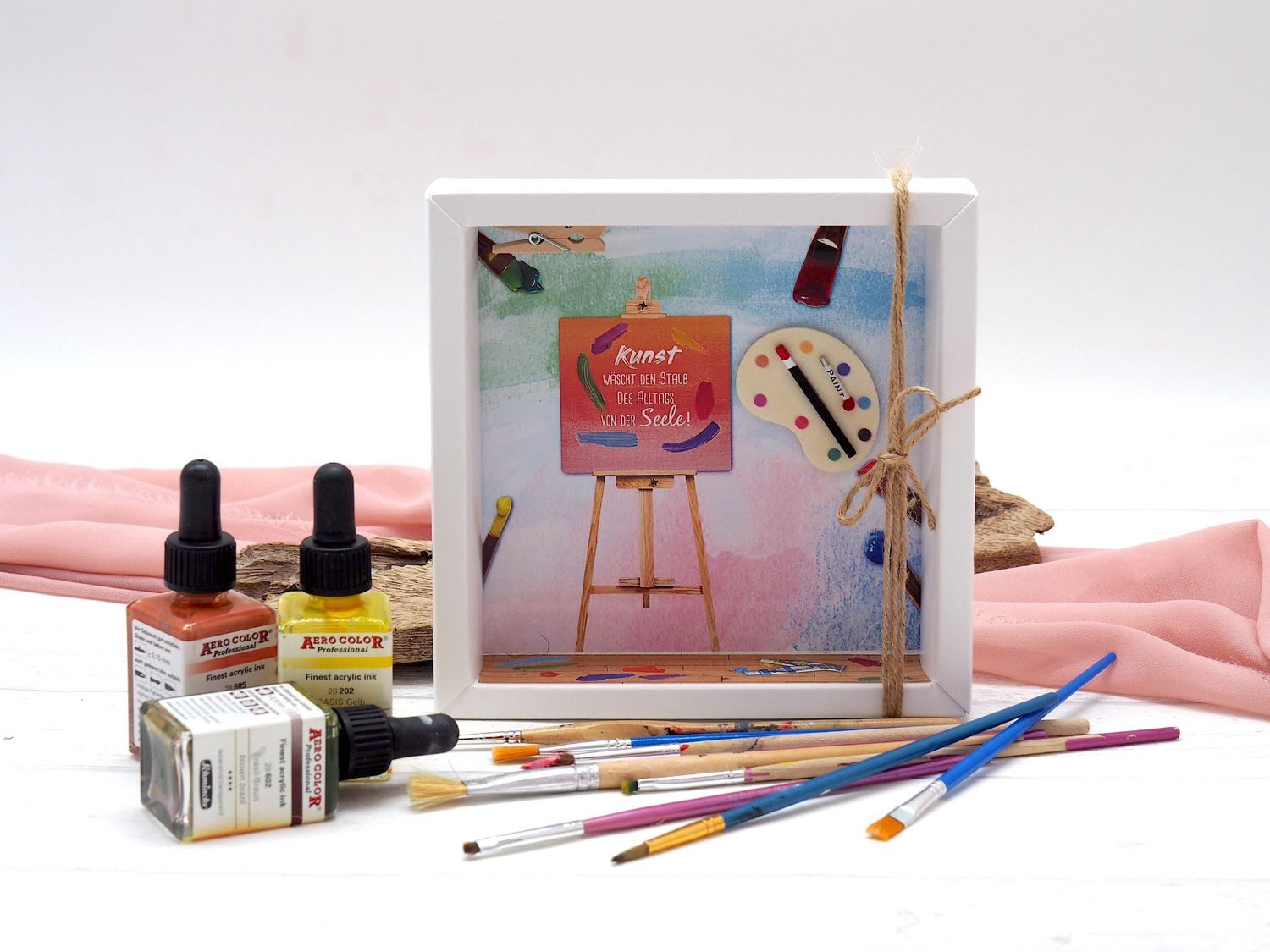 ZauberDeko Geschenkbox Geldgeschenk Malen Kunst Basteln Kreativität Geburtstag Künstler – Bild 2 von 5