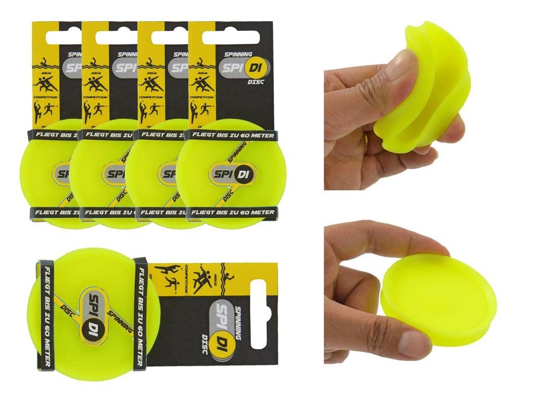 Kögler Wurfscheibe 5 x Mini Frisbee SpiDi fliegende Wurfscheibe Gummischeibe (Set, 5-St)