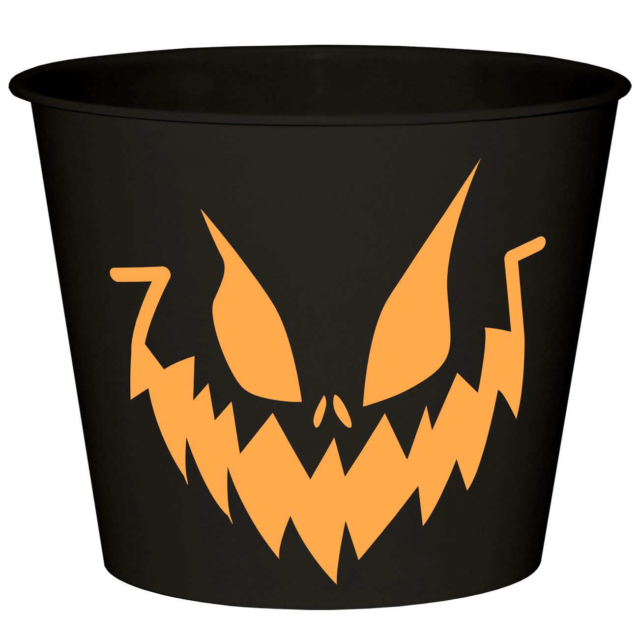 Geda Labels GmbH Snackschale Halloween Face 4Liter, PP, (1-tlg), Schwarz, 4 Liter, spülmaschinengeeignet