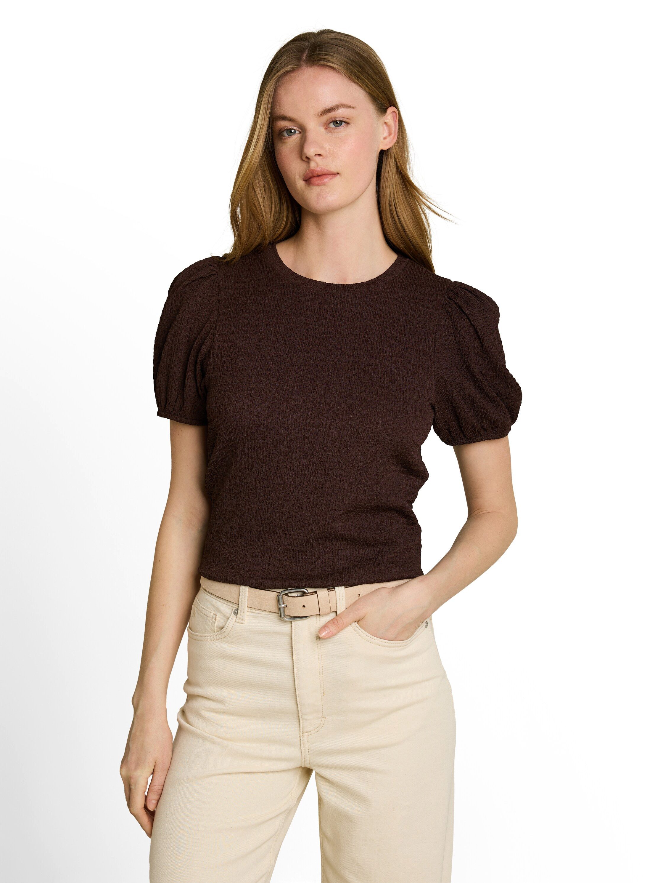 TOM TAILOR Denim T-Shirt mit Puffärmeln