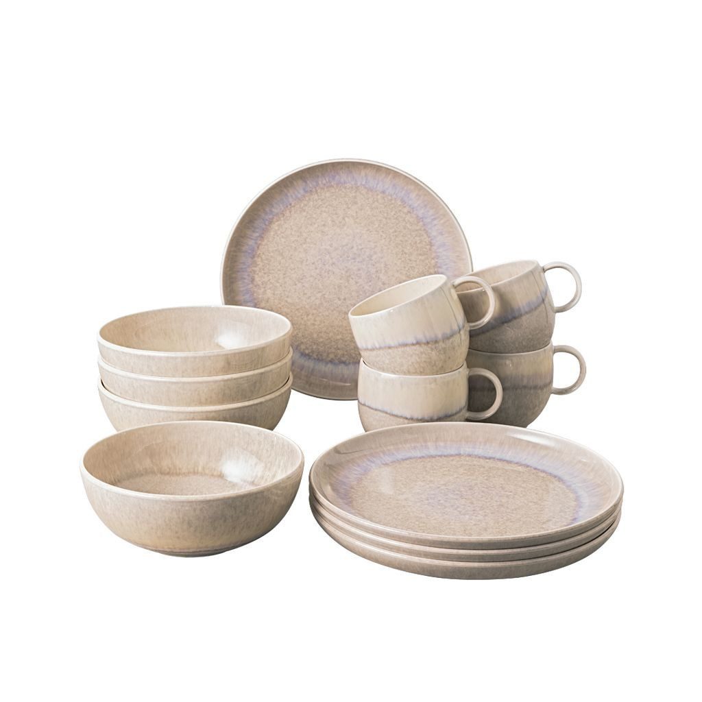 Villeroy & Boch Geschirr-Set Villeroy & Boch Kaffeeservice PERLEMOR SAND beige Комбіноване обслуговування