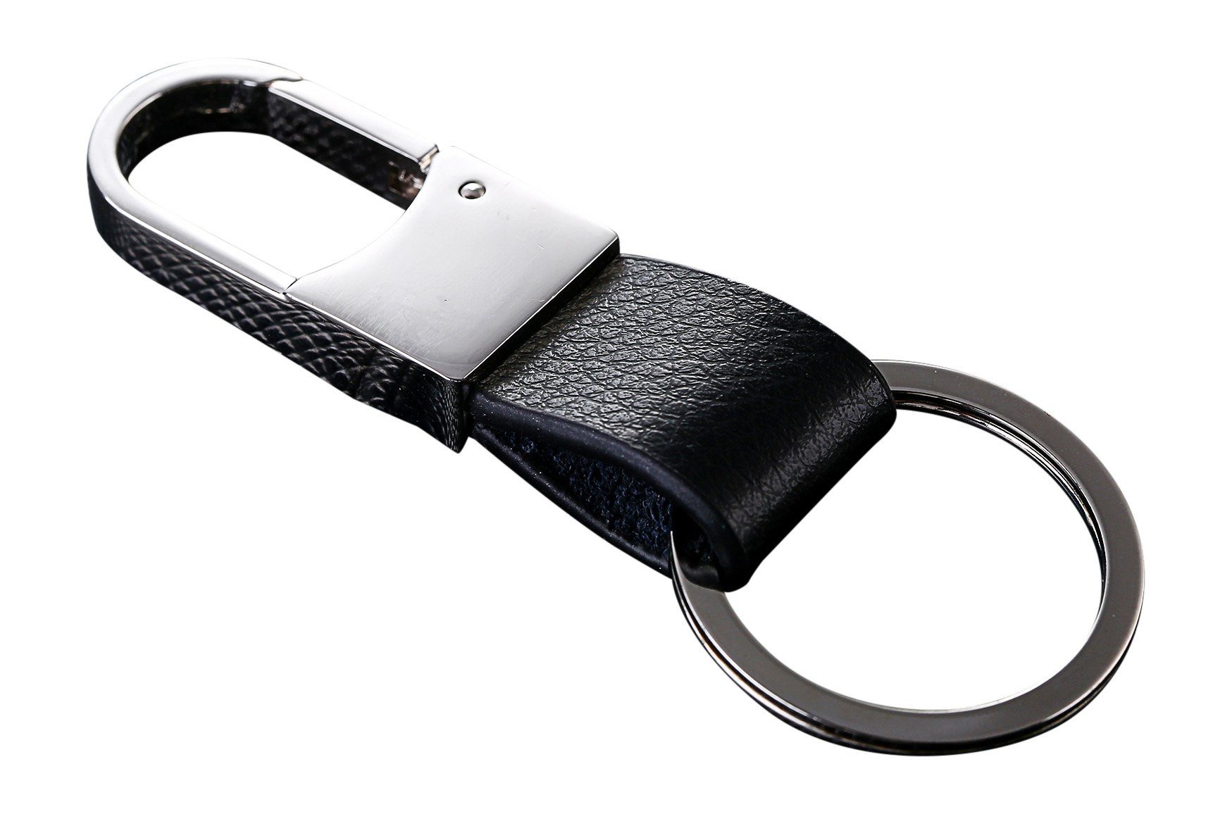 Kinder Accessoires Cerbery Schlüsselanhänger Eleganter Schlüsselanhänger aus Leder mit Ringen und Geschenkbox - Schlüsselband Sc