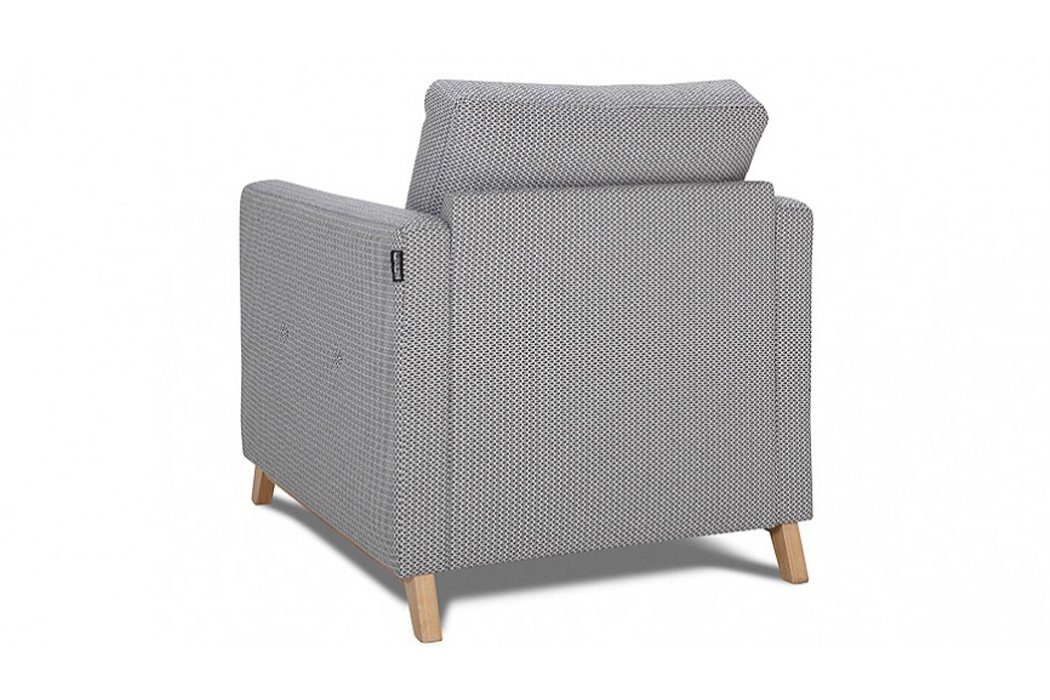 JVmoebel Sessel, Design Sessel Stuhl Neu Lounge Sofa Club Relax Drehbar Polster Grau Sitzer 1 Fernseh